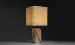 Skulpturale Steinlampe, England um 1960