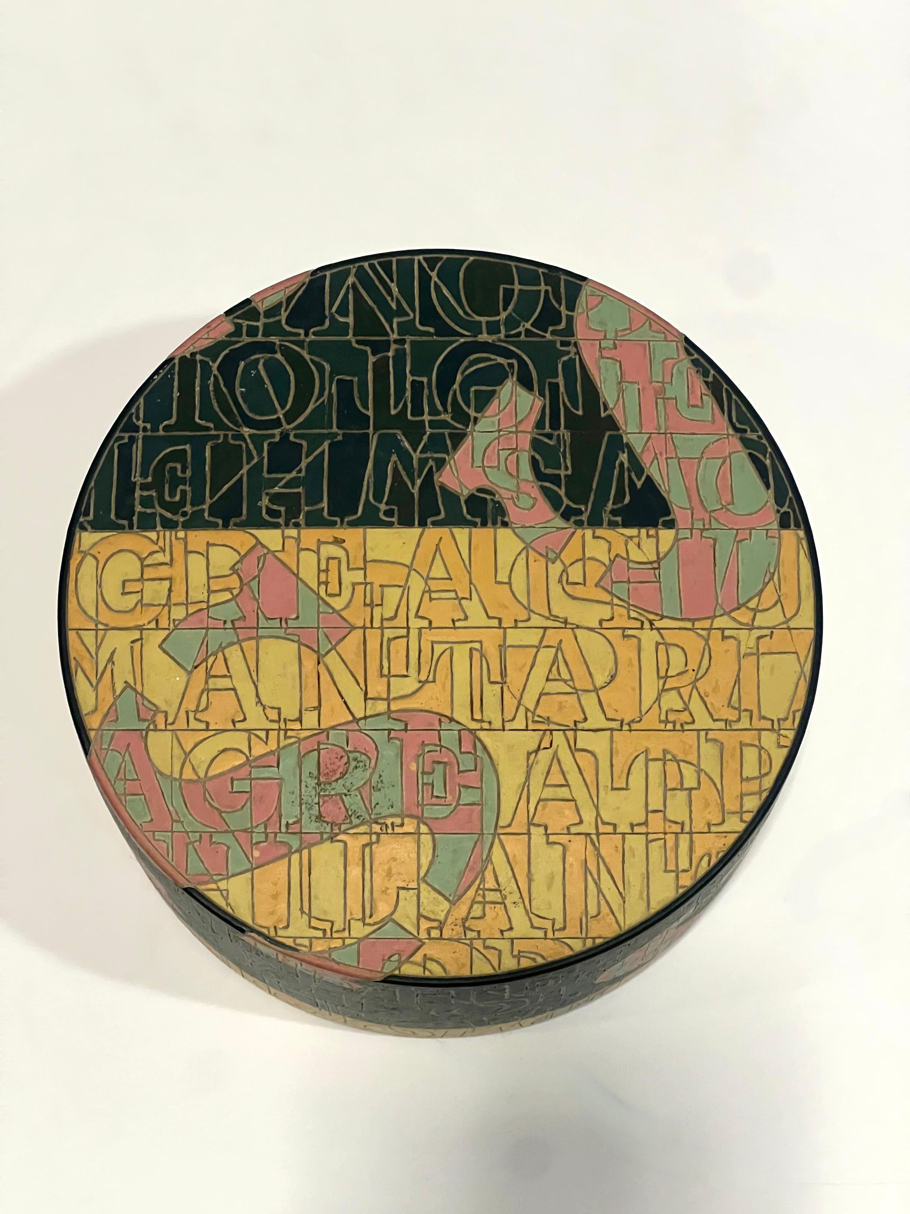 Oggetto scultoreo in gres con lettere incise di Bo Kristiansen, Danimarca in vendita 4