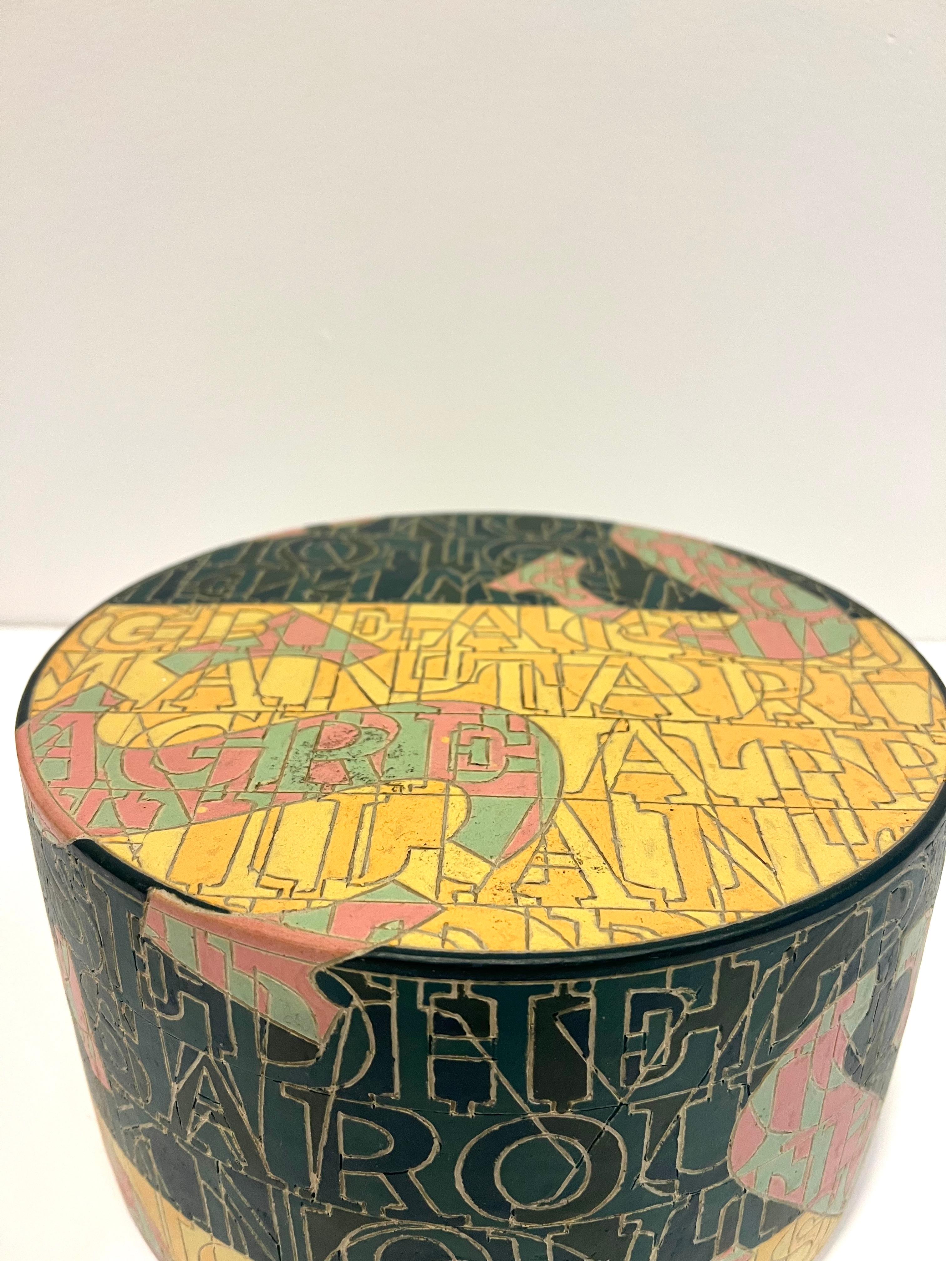 Oggetto scultoreo in gres con lettere incise di Bo Kristiansen, Danimarca in vendita 6