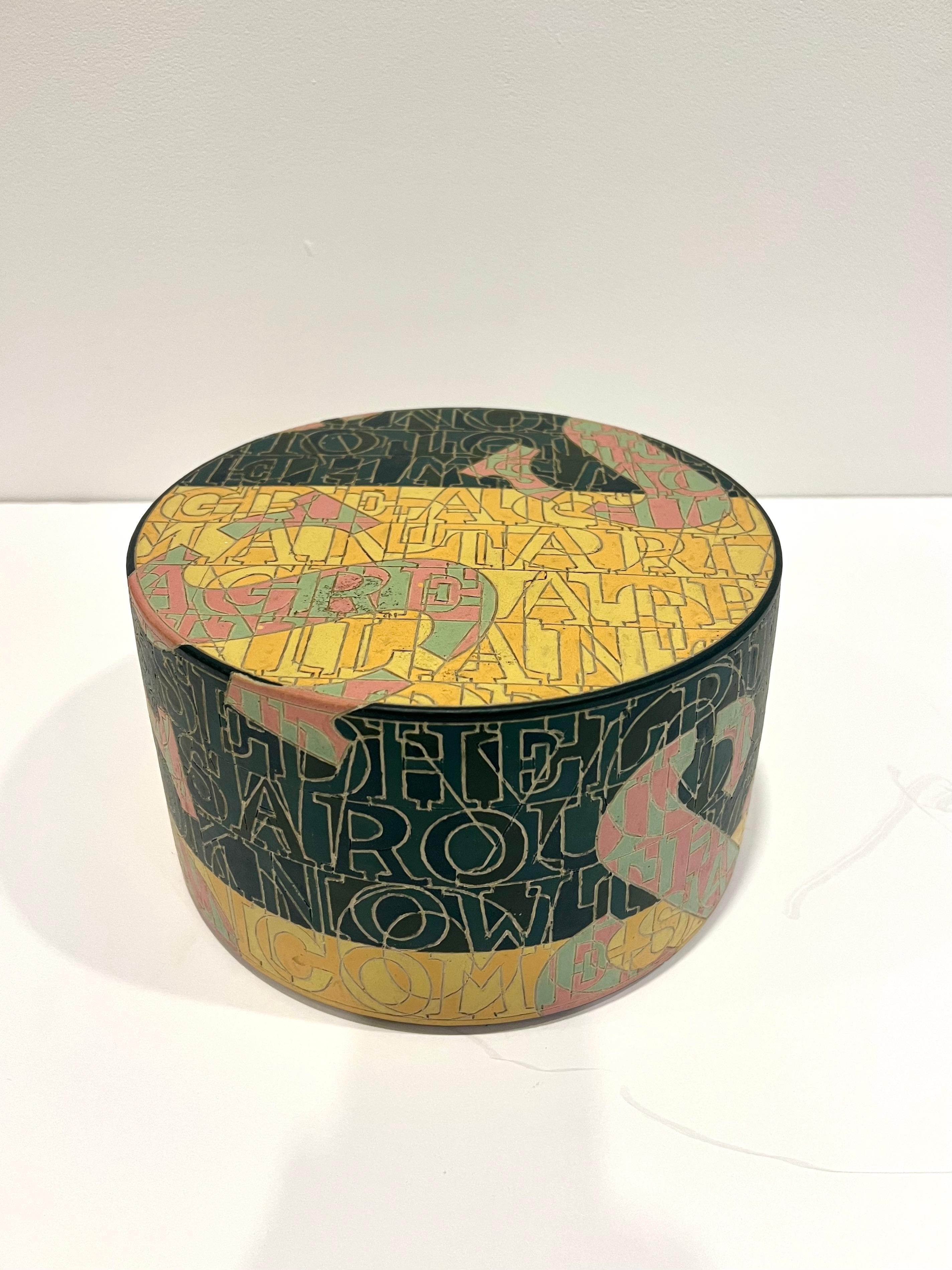 Oggetto scultoreo in gres con lettere incise di Bo Kristiansen, Danimarca in vendita 3