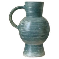 Retro Sculptural Stoneware Pitcher, France, circa 1960s