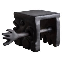 Sculptural Stool, Oxidized Walnut by Casey McCafferty