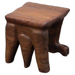 Sculptural Stool, Walnut by Casey McCafferty