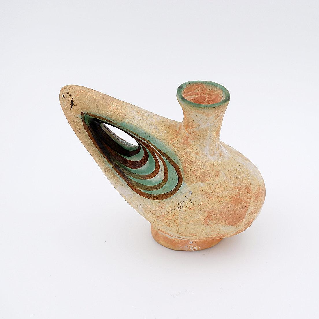 Vase d'art sculptural en céramique d'atelier par le céramiste Nikos Dazelidis, Grèce, années 1960 en vente 6