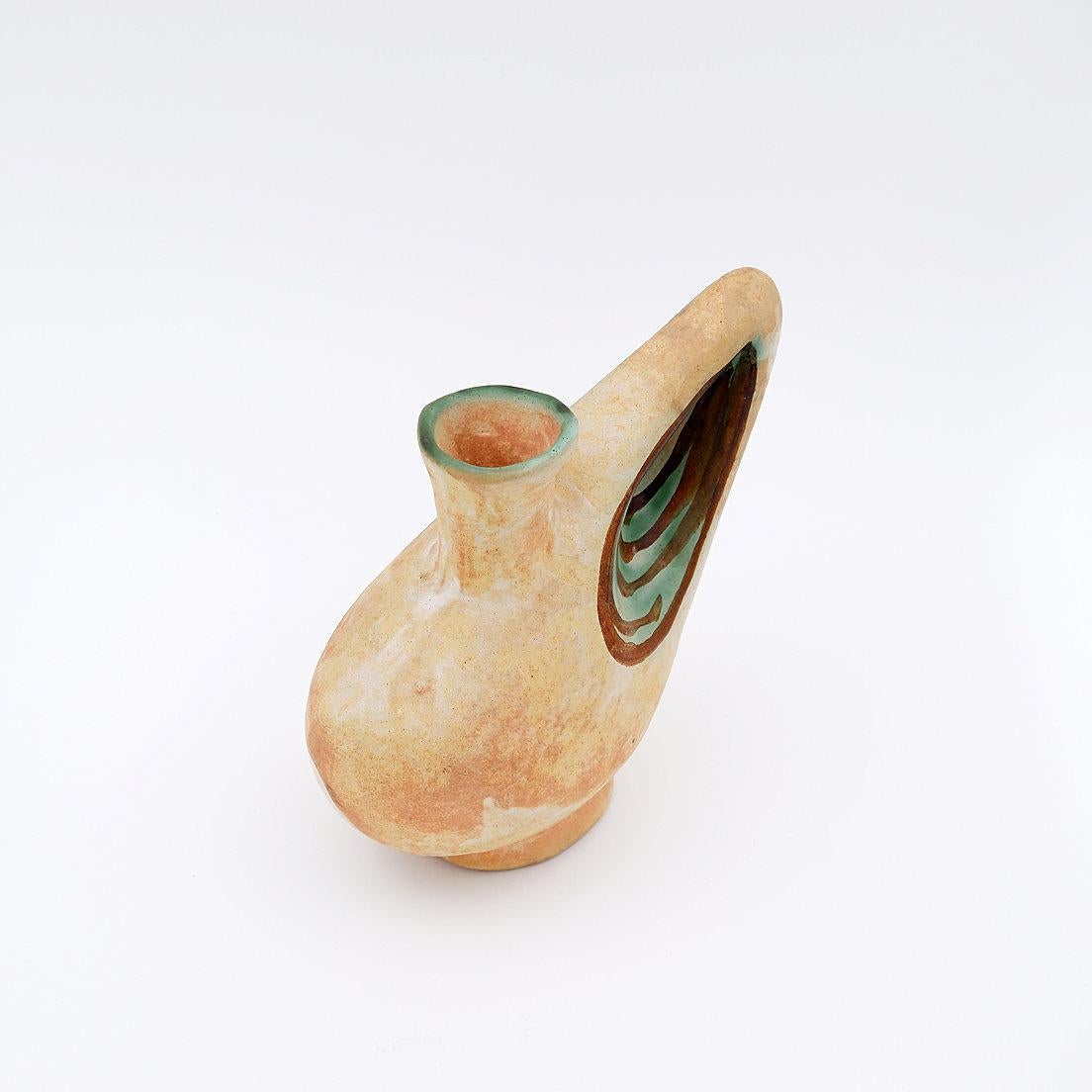 Vase d'art sculptural en céramique d'atelier par le céramiste Nikos Dazelidis, Grèce, années 1960 en vente 7