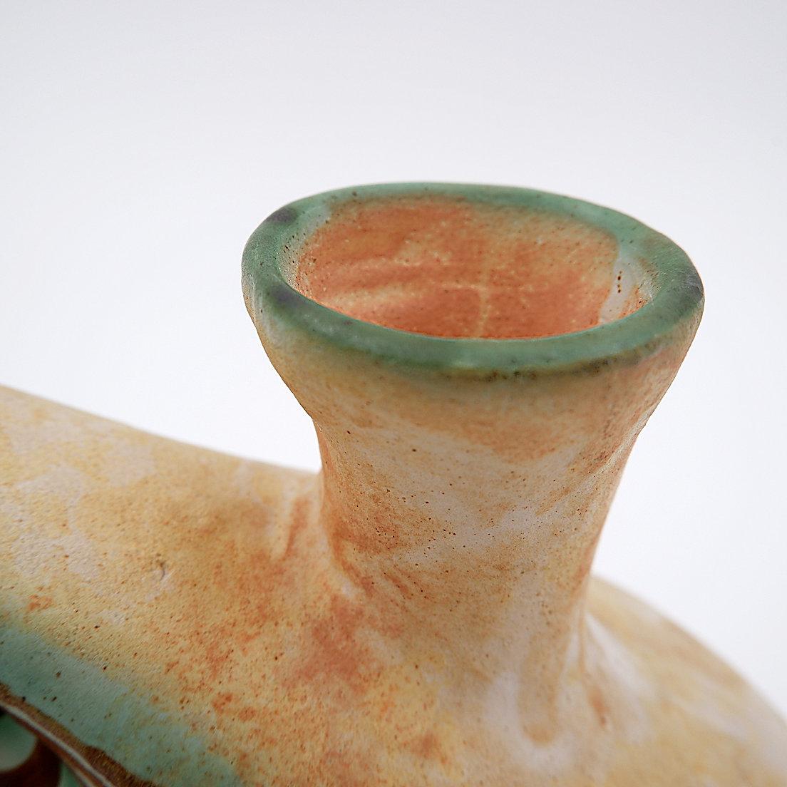 Céramique Vase d'art sculptural en céramique d'atelier par le céramiste Nikos Dazelidis, Grèce, années 1960 en vente