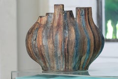 Sculptural Studio Ceramic Vase by Gerhard Liebenthron, Germany, 1972