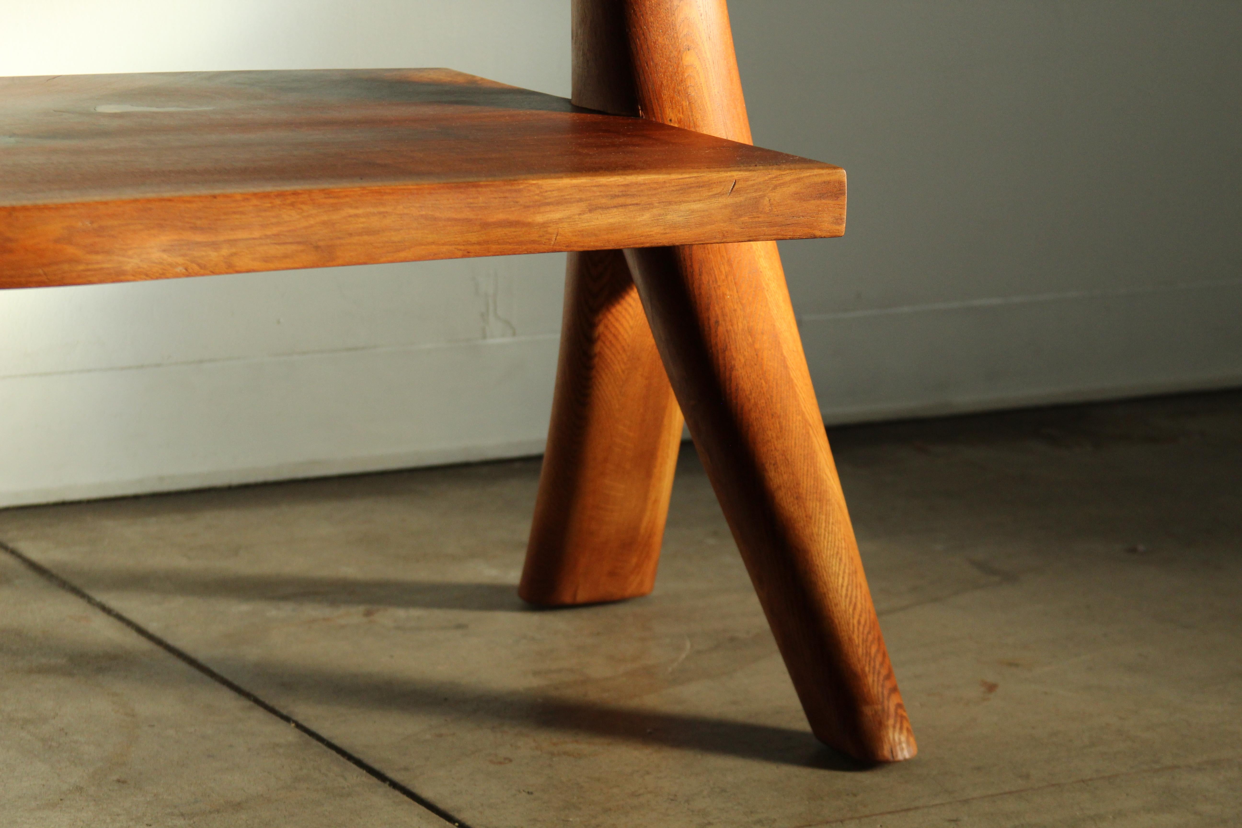 Sculptural Studio Craft Walnut Console by Gary Ambrose, 1984 For Sale 8