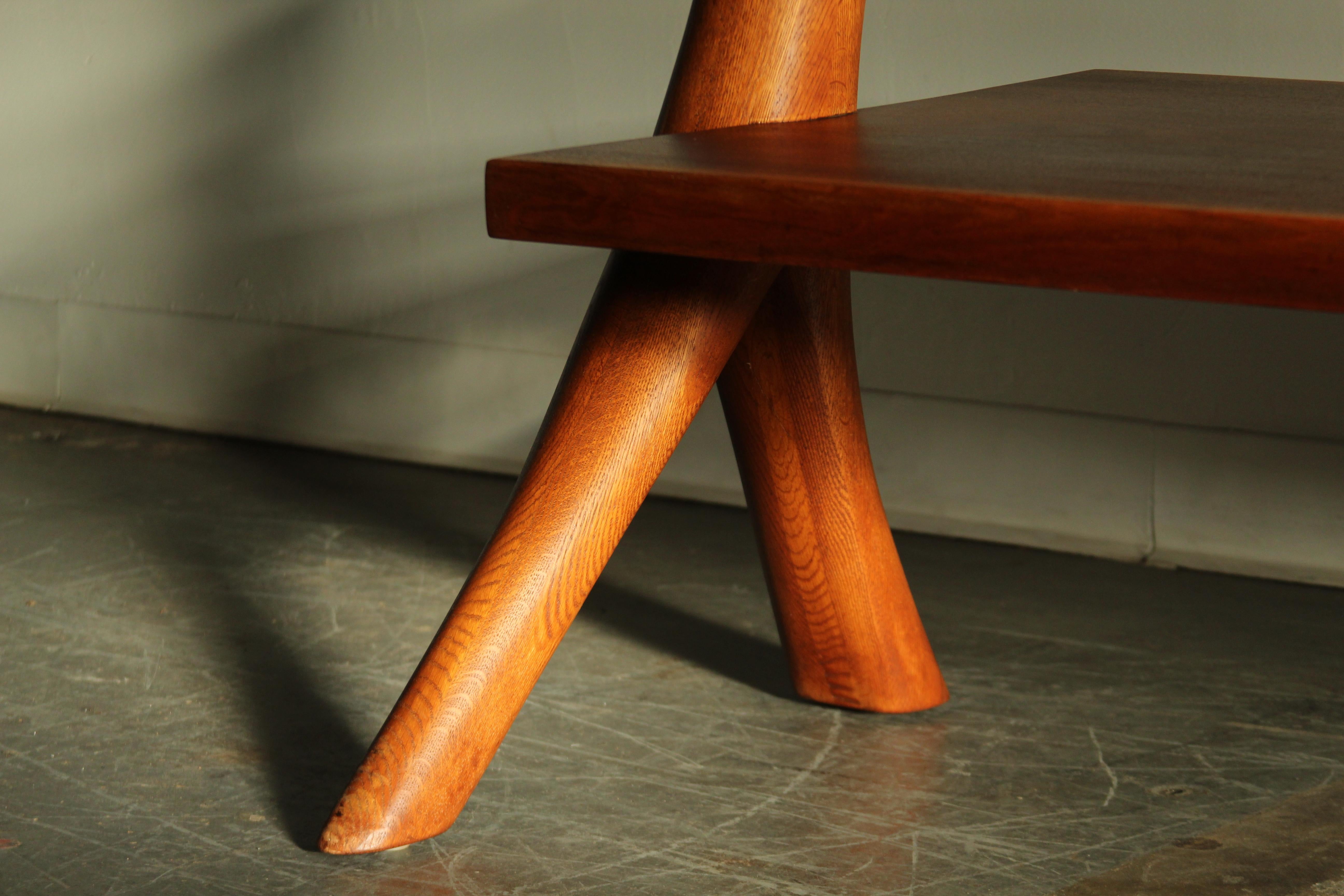 Sculptural Studio Craft Walnut Console by Gary Ambrose, 1984 For Sale 9