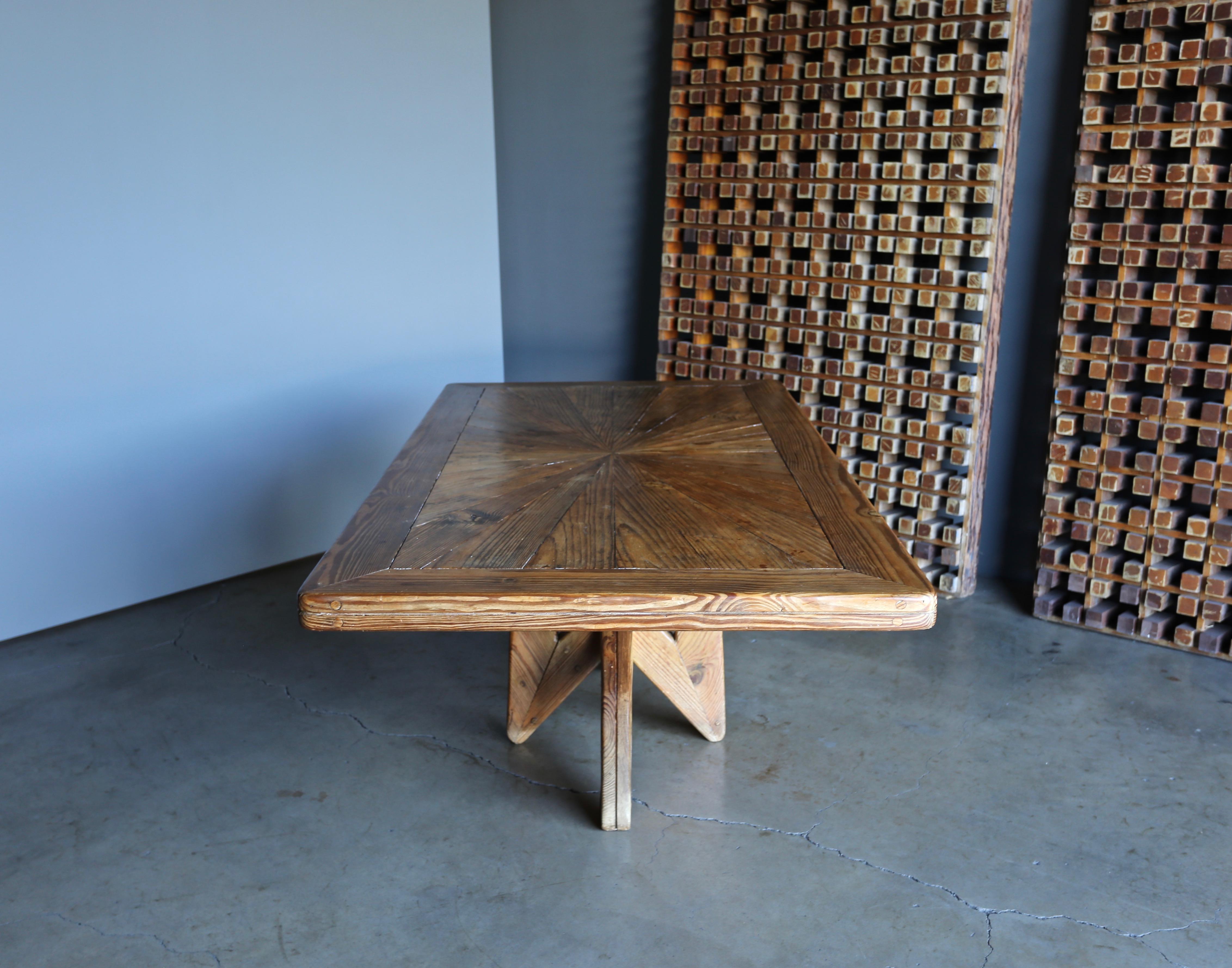 Sculptural Studio Crafted Dining Table, Dominican Republic, circa 1950 6