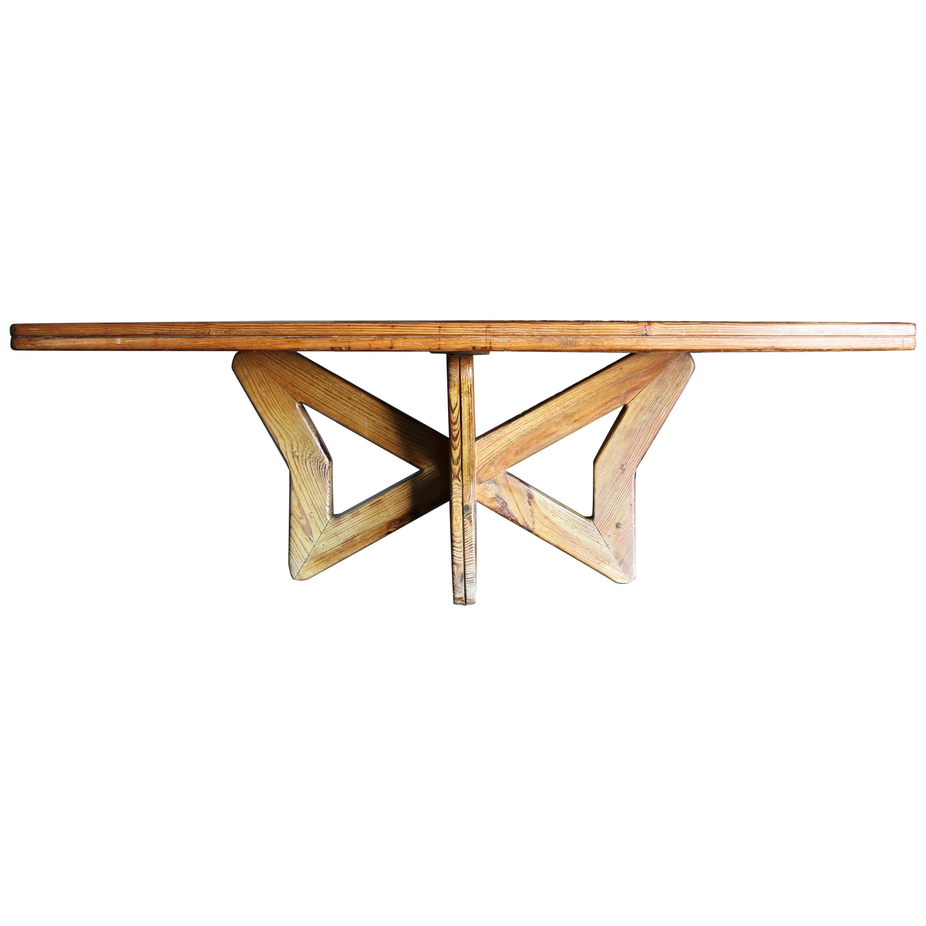 Sculptural Studio Crafted Dining Table, Dominican Republic, circa 1950