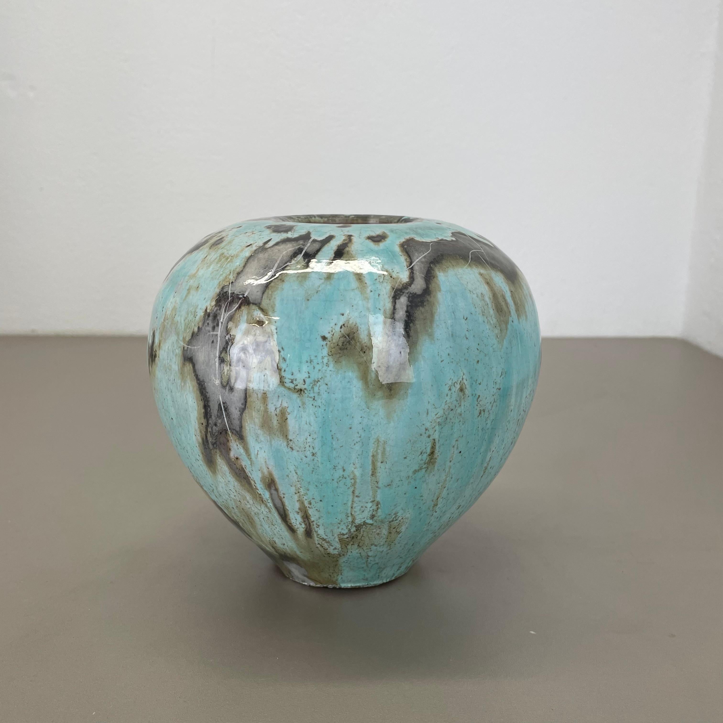 Skulpturales Studio-Keramik-Vasen-Objekt von Otto Meier, Bremen, Deutschland, 1960er Jahre im Zustand „Gut“ im Angebot in Kirchlengern, DE