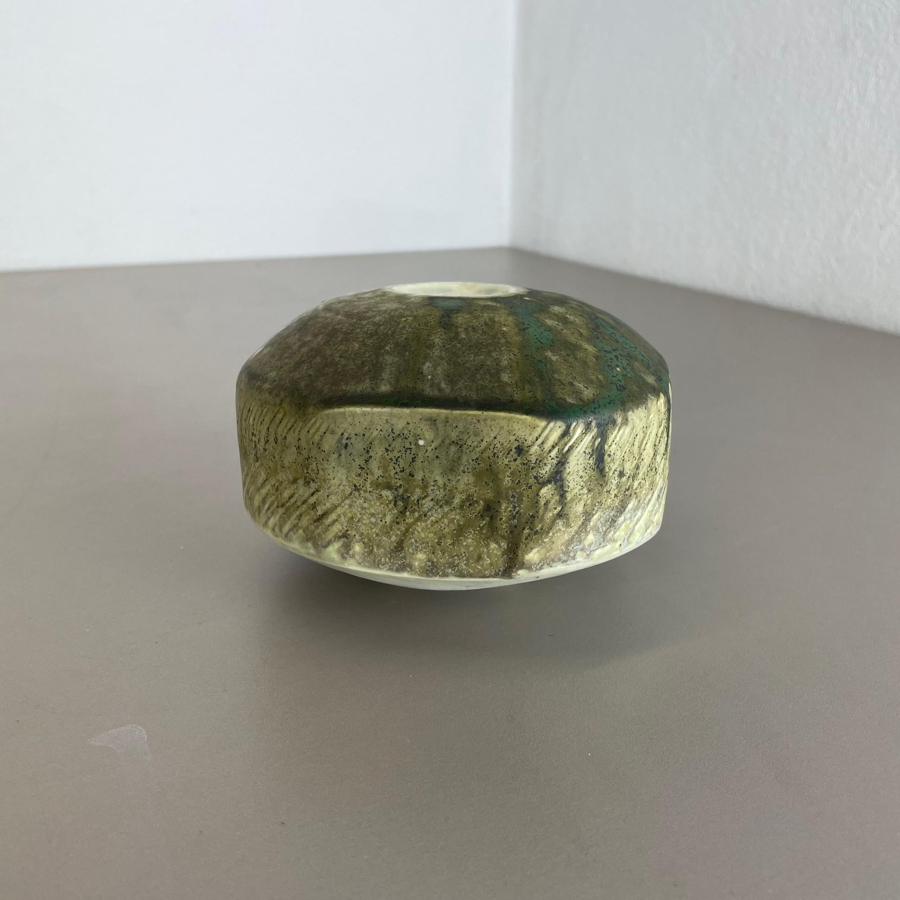 Sculptural Studio Pottery Vase Object by Otto Meier, Bremen, Germany, 1970s In Good Condition For Sale In Kirchlengern, DE