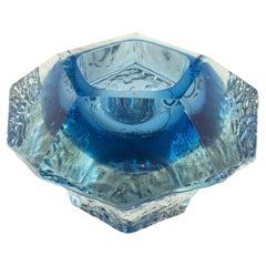 Sculptural submerged glass ashtray by Gianfranco Mandruzzato Murano 1970