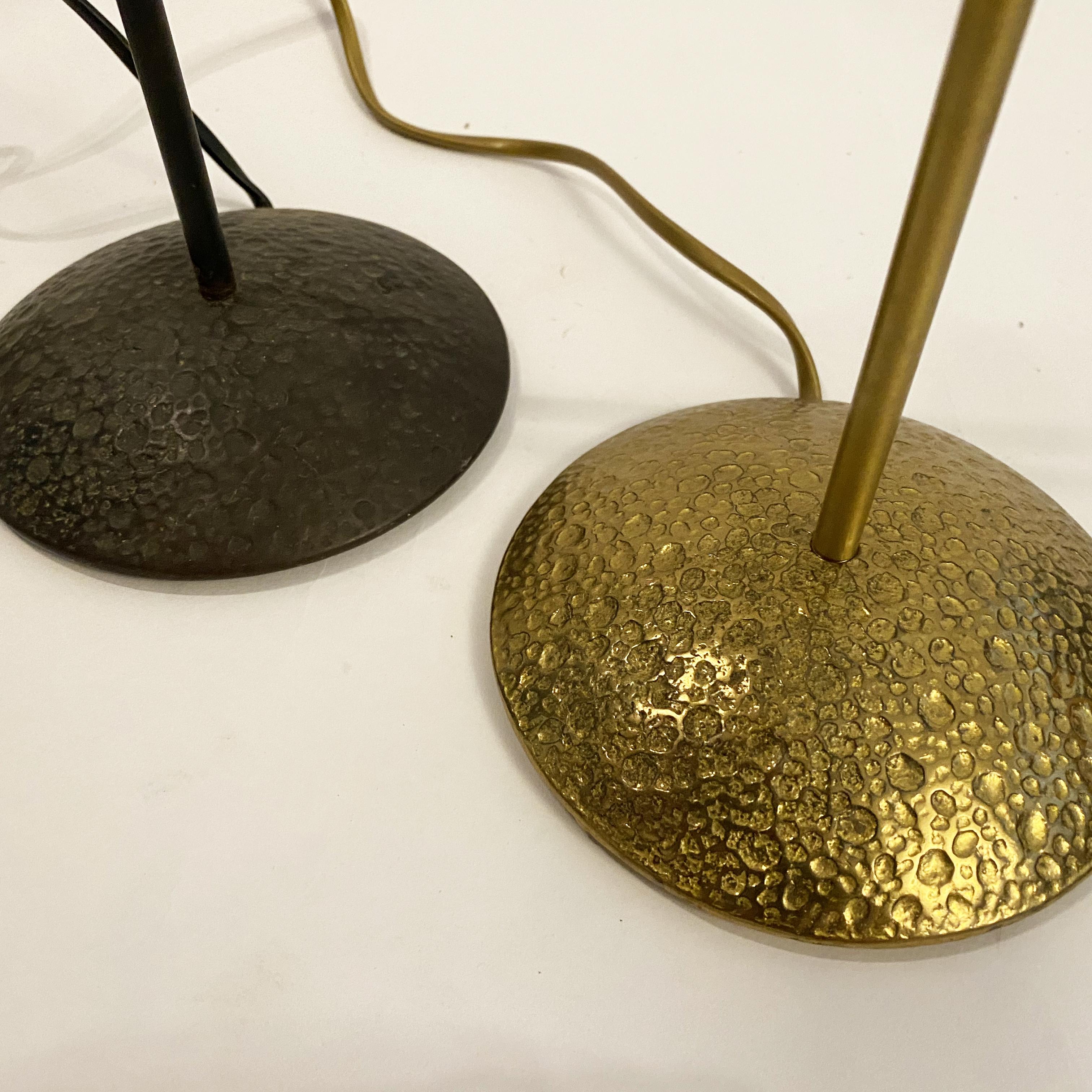 Late 20th Century Sculptural Sun Brass Lamps in the Style of Fondica or Lucien Gau, France, 1990s