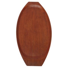 Skulpturales schwedisches modernes Teakholz-Tablett „Gondola“ von Tapio Wirkkala für Kalmar