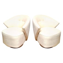 Sculptural Swivel Lounge Chairs by Michael Wolk for Directional 1997