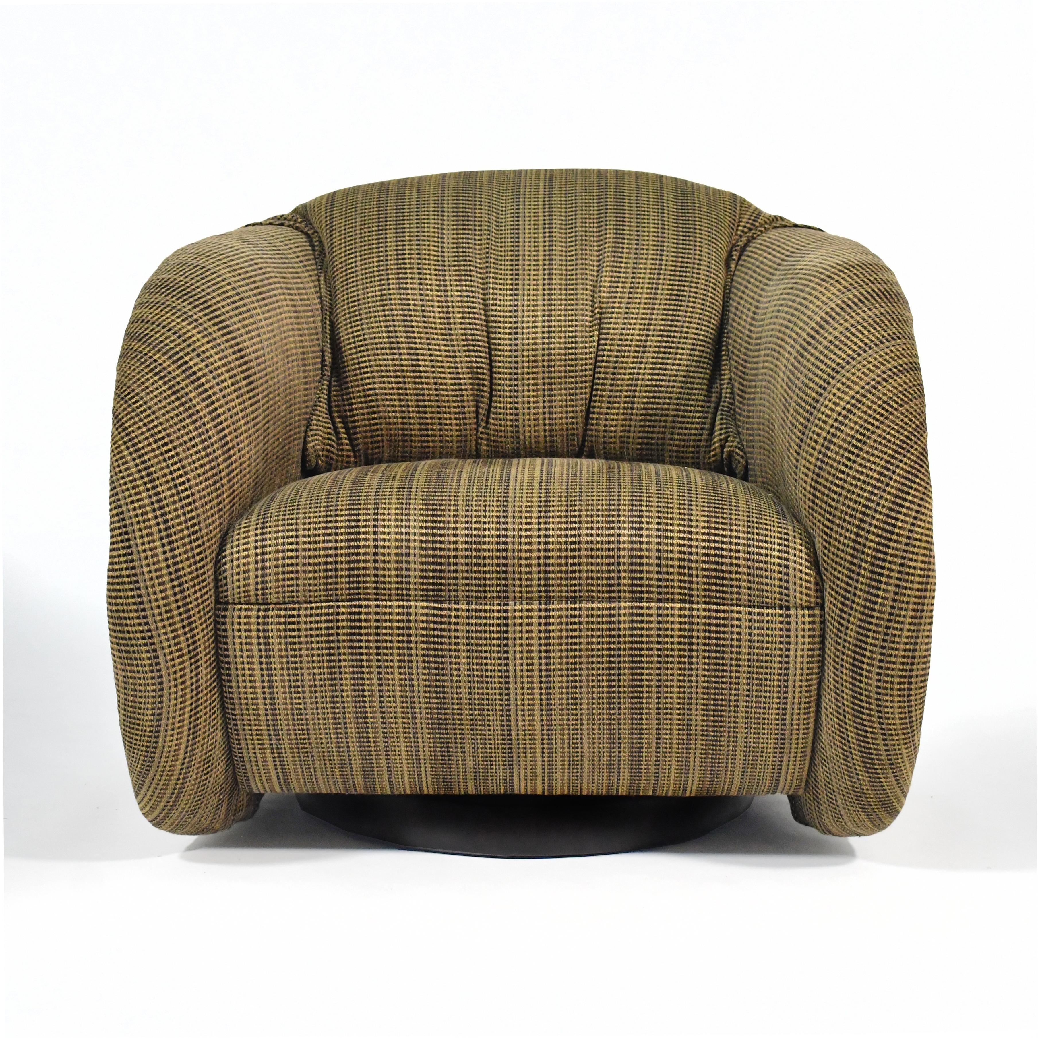 American Sculptural Swivel Lounge Chairs by Preview For Sale