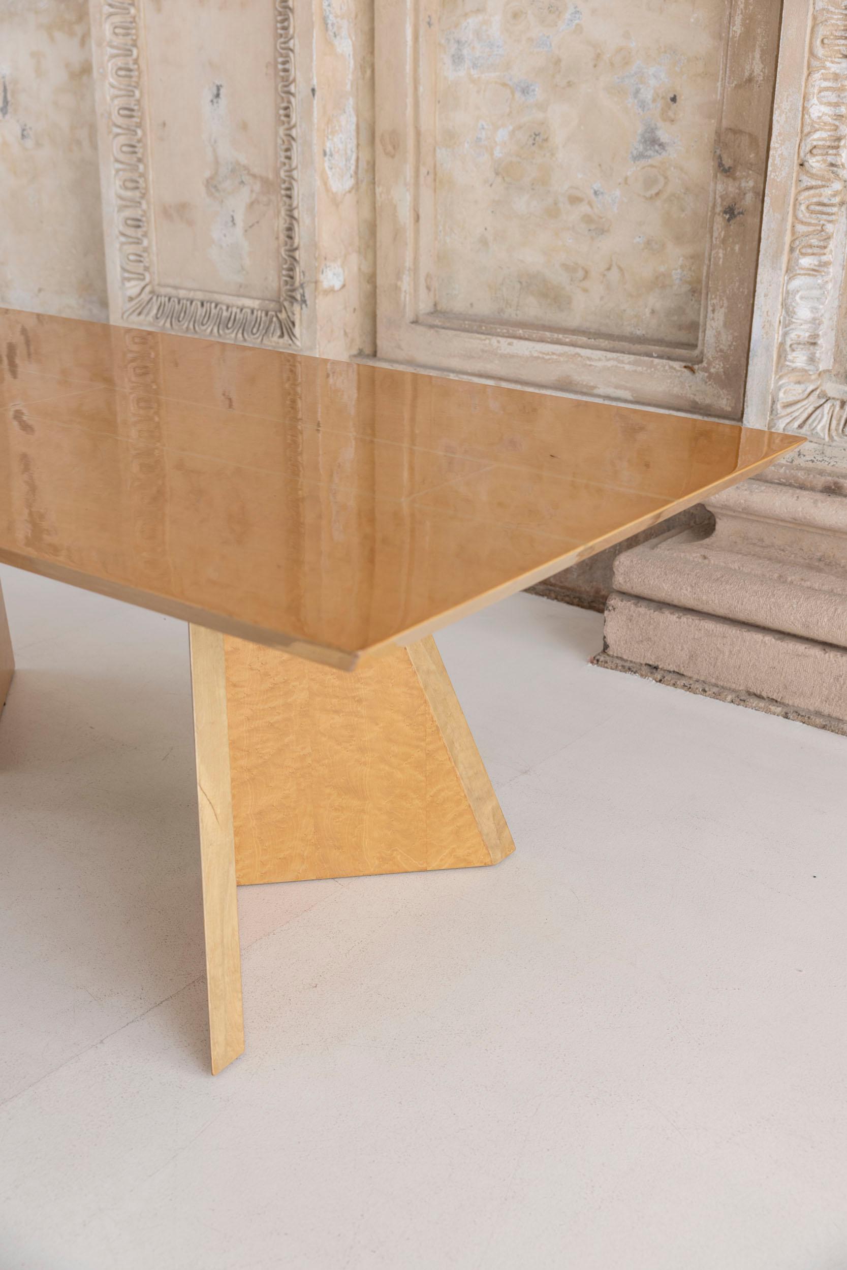 Bois Table sculpturale de Saporiti, 1970 en vente
