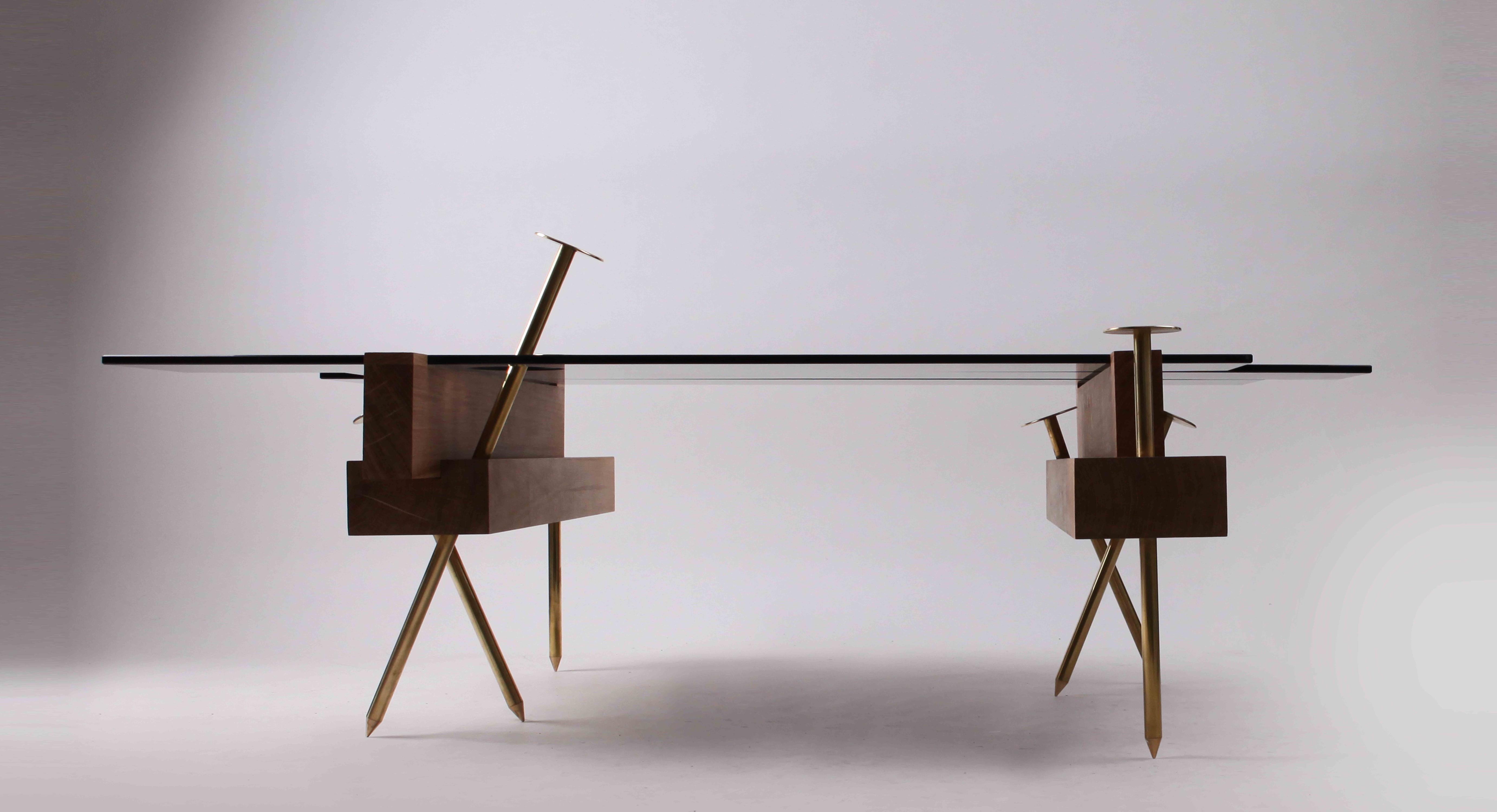 Skulpturaler Tisch, „Etabli“, signiert von Pierre Philippe (Moderne) im Angebot