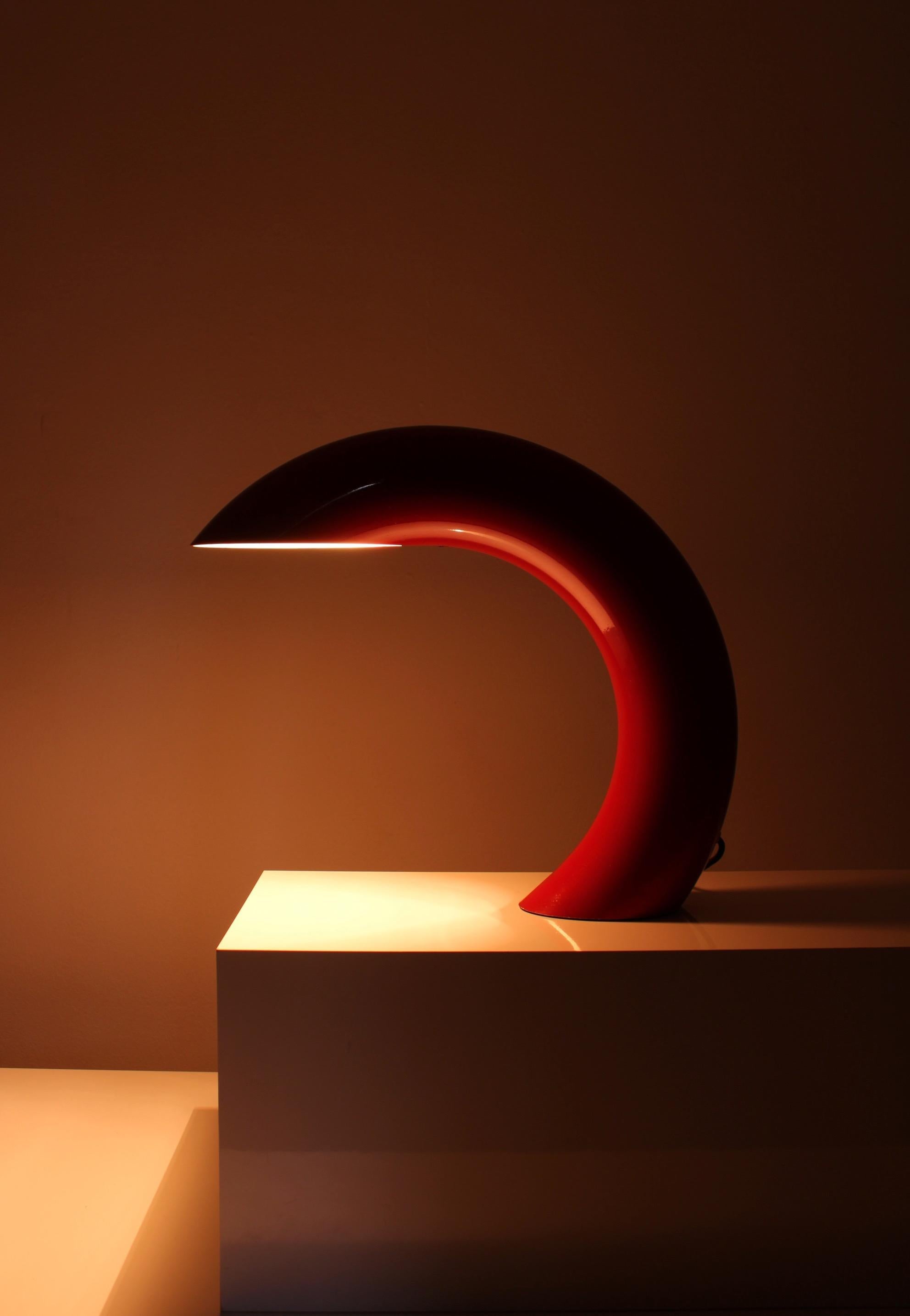 Mid-Century Modern Sculptural table lamp by Alfedo Bianchi, 1975 For Sale