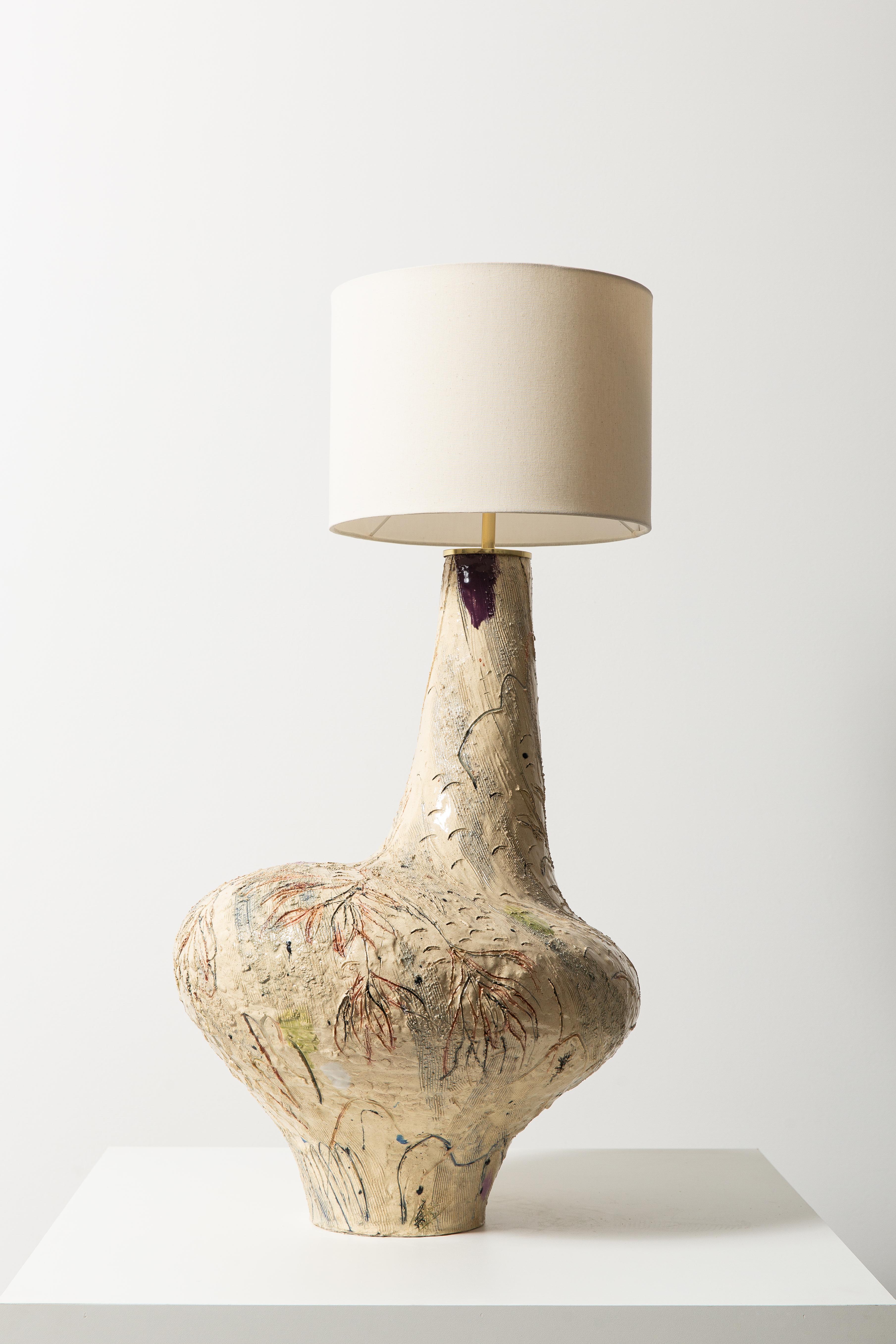 Sculptural Table Lamp by Jacque Faus In New Condition For Sale In São Paulo, BR