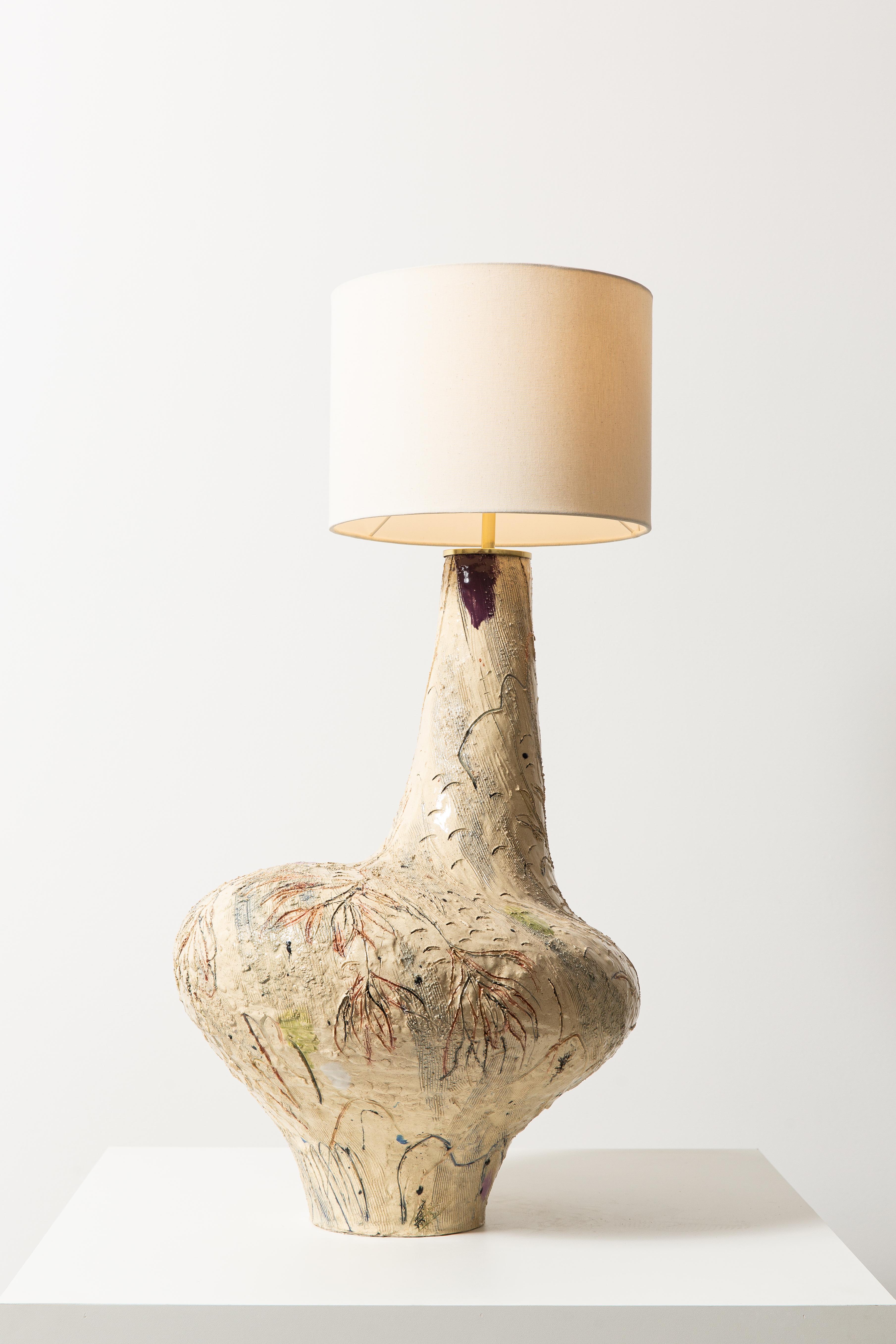 Contemporary Sculptural Table Lamp by Jacque Faus For Sale
