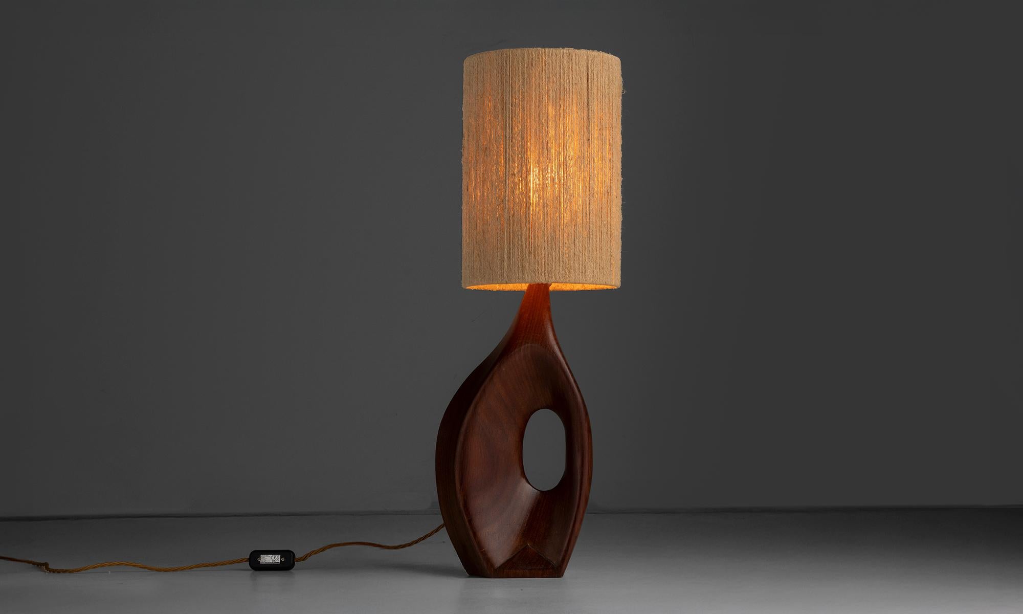 England, 1960
Carved base with string shade.
9.5”w x 8”d x 26.5”h
Ref. L5130
$ 3,400
