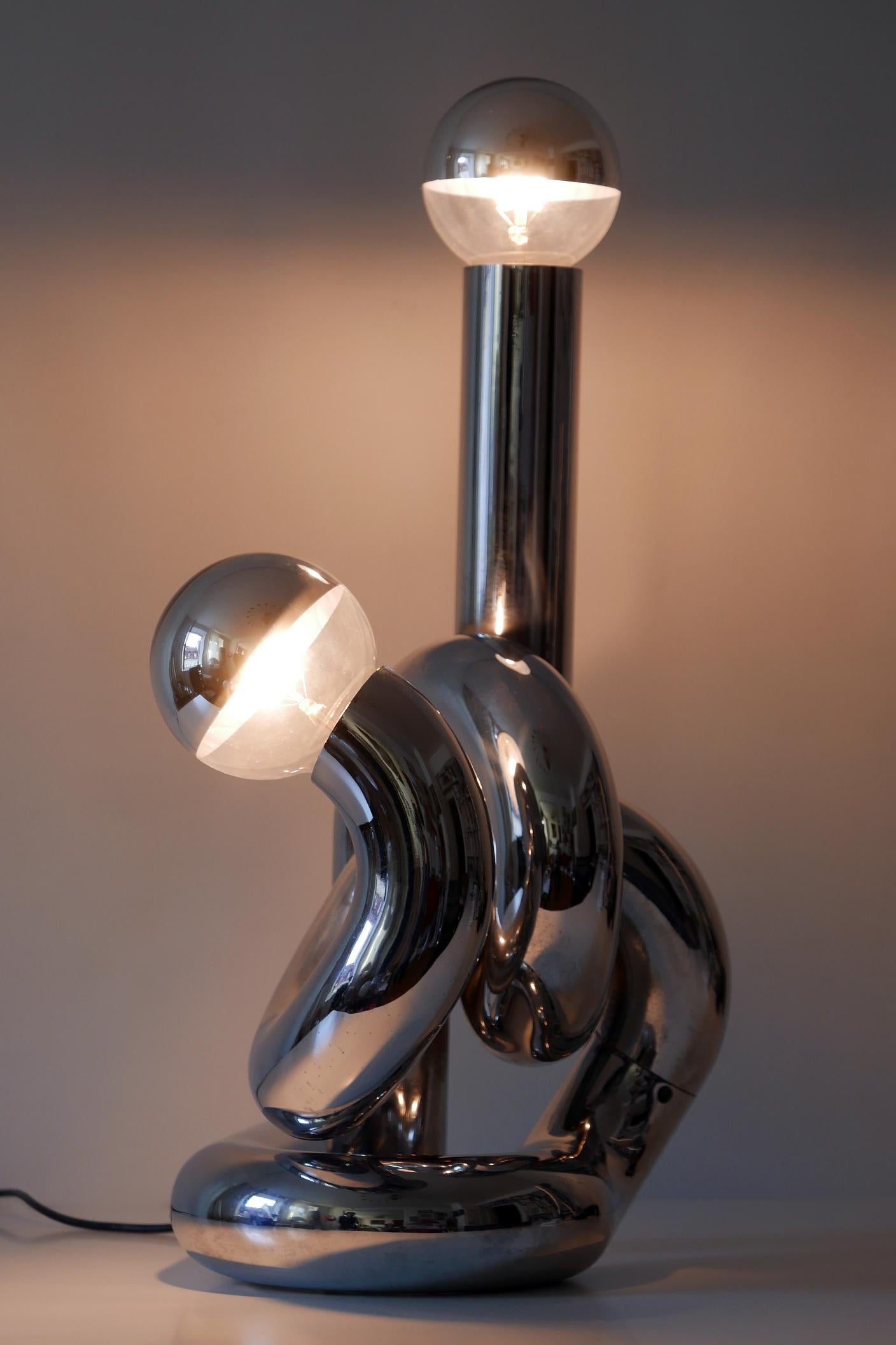 Lampe de table ou lampadaire sculptural 'Bruco' de Giovanni Banci:: années 1960:: Italie en vente 2