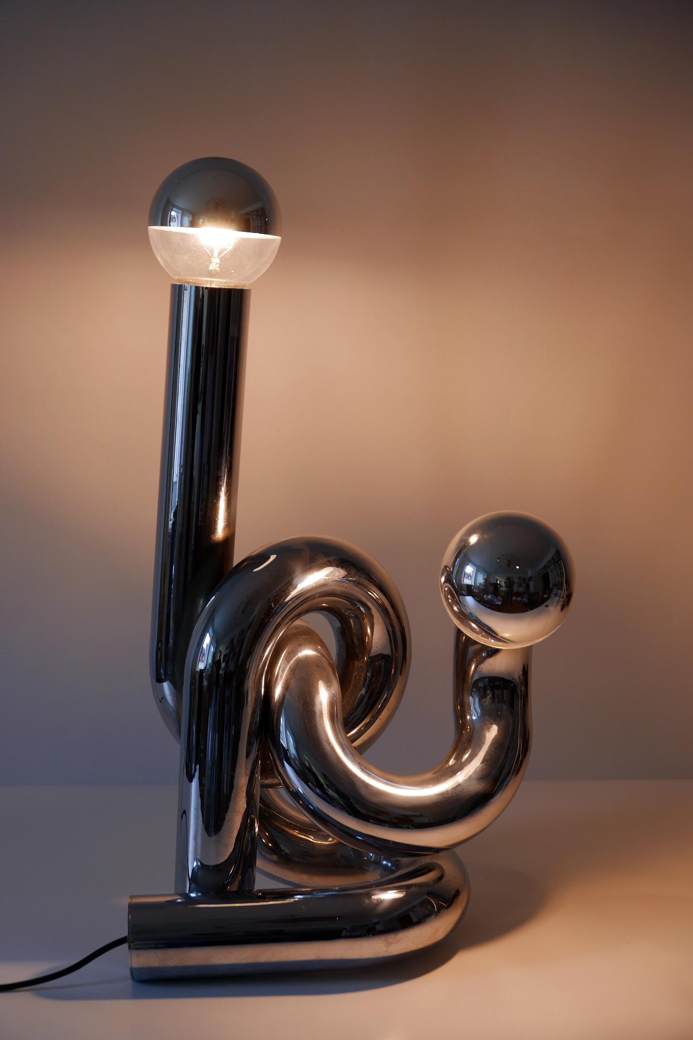 Lampe de table ou lampadaire sculptural 'Bruco' de Giovanni Banci:: années 1960:: Italie en vente 10