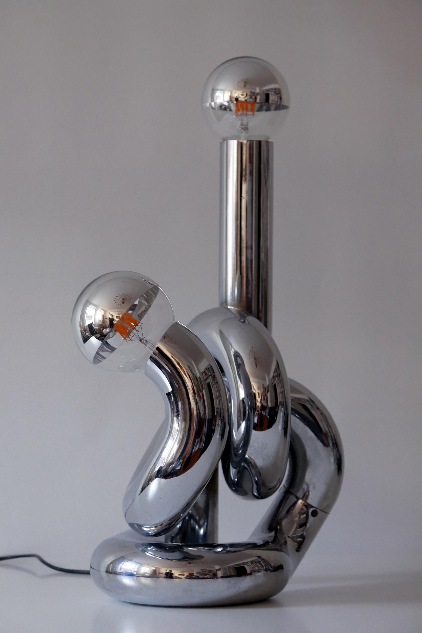 Lampe de table ou lampadaire sculptural 'Bruco' de Giovanni Banci:: années 1960:: Italie Bon état - En vente à Munich, DE