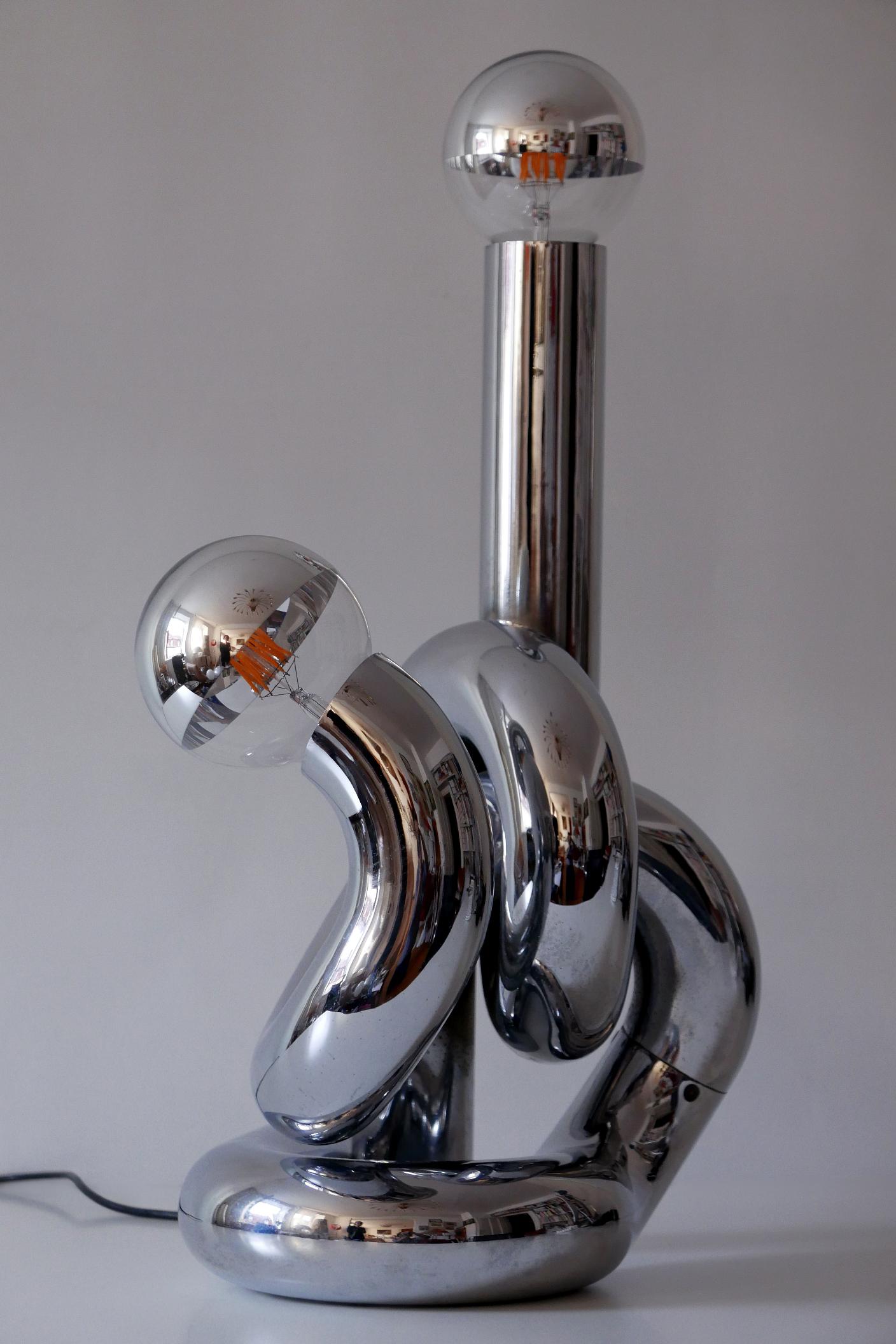 Lampada da tavolo o da terra scultorea 'Bruco' di Giovanni Banci, anni '60, Italia in vendita 1