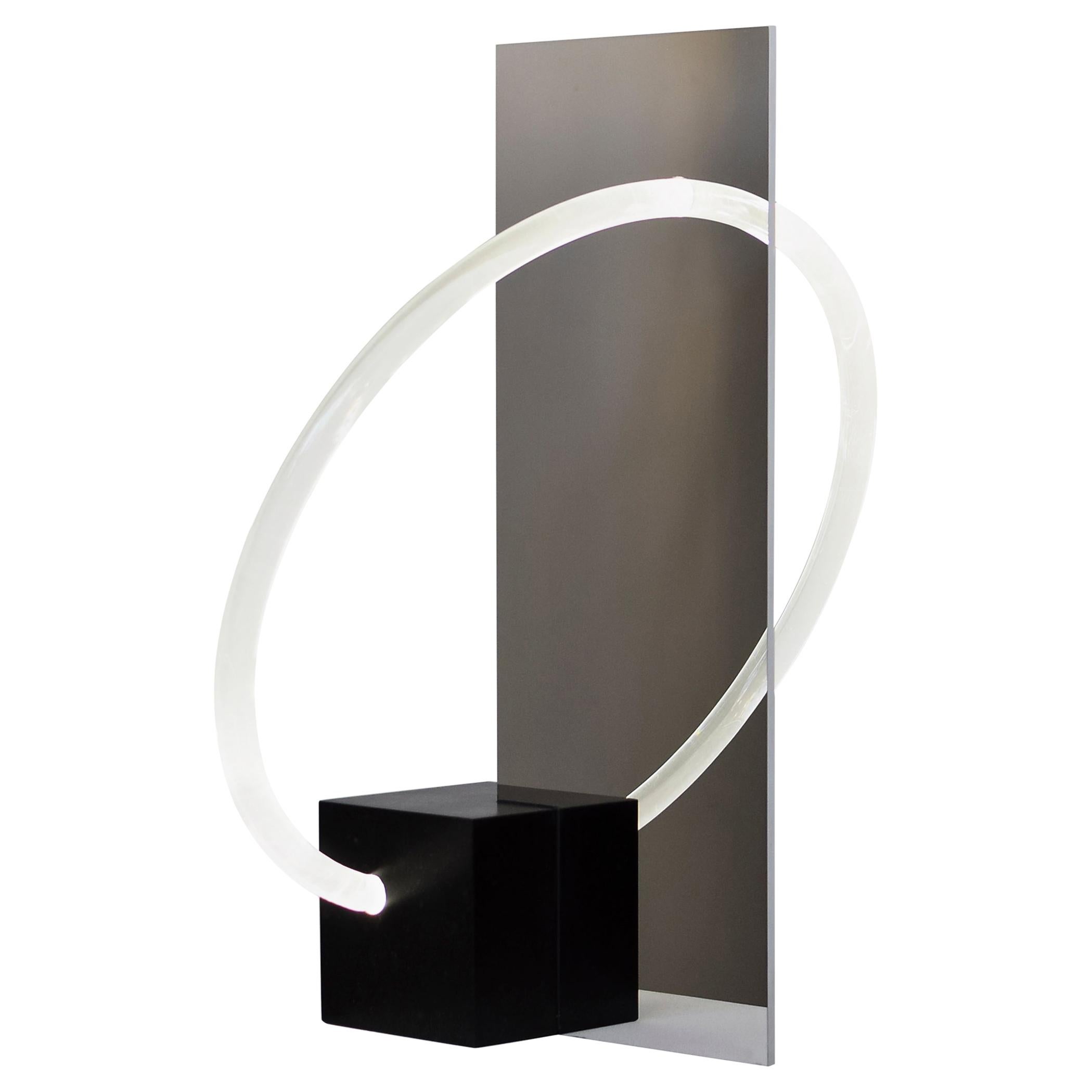Sculptural Table Lamp with Mirror, Maximilian Michaelis For Sale