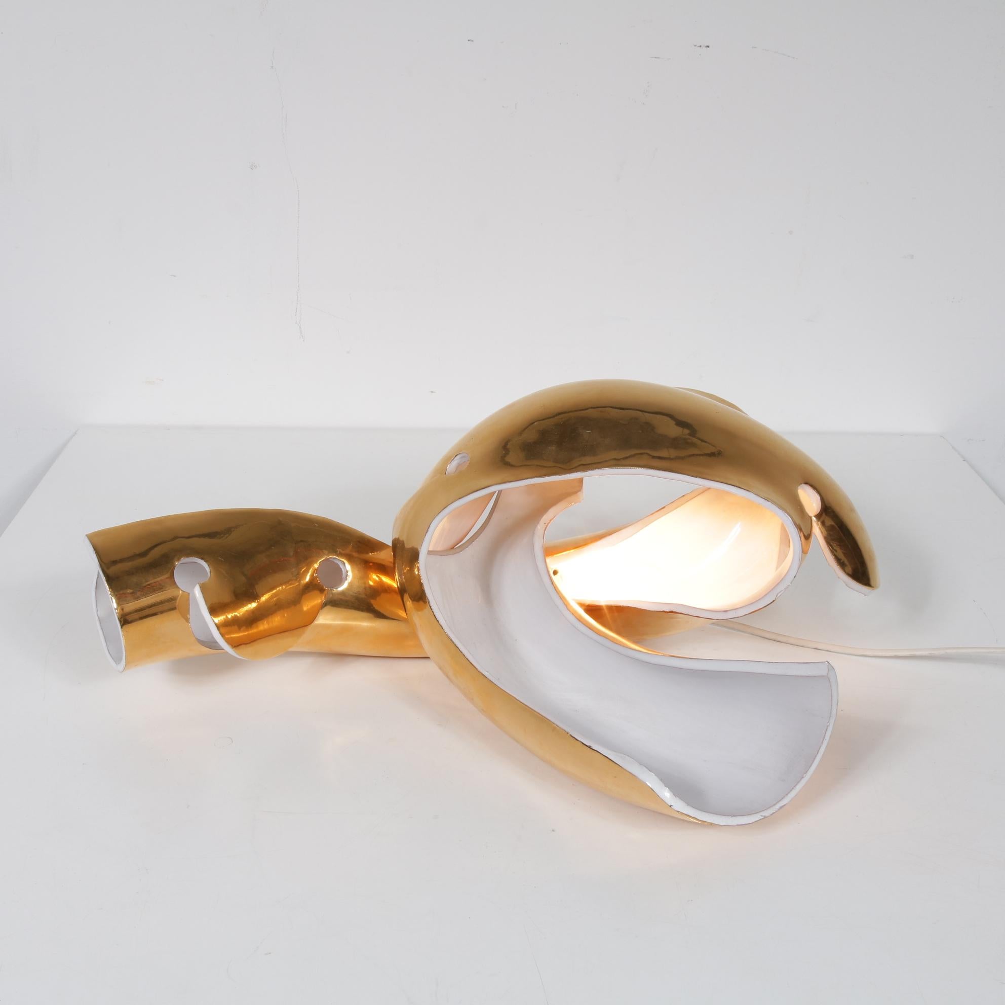 Sculptural Table Light by Amadeo Fiorese for Cermiche Fiorese, Italy 1960 For Sale 4
