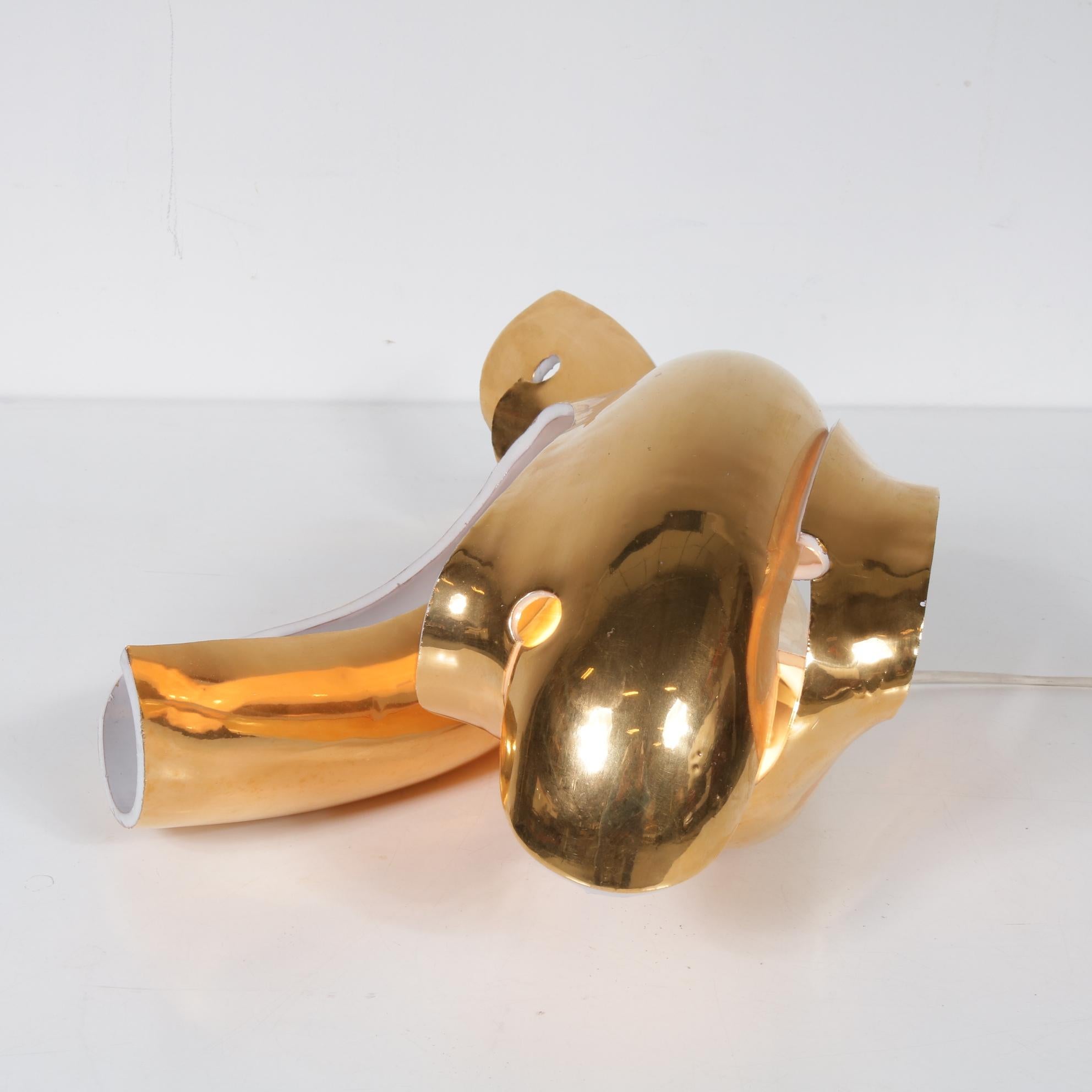 italien Lampe de bureau sculpturale par Amadeo Fiorese pour Cermiche Fiorese, Italie, 1960 en vente