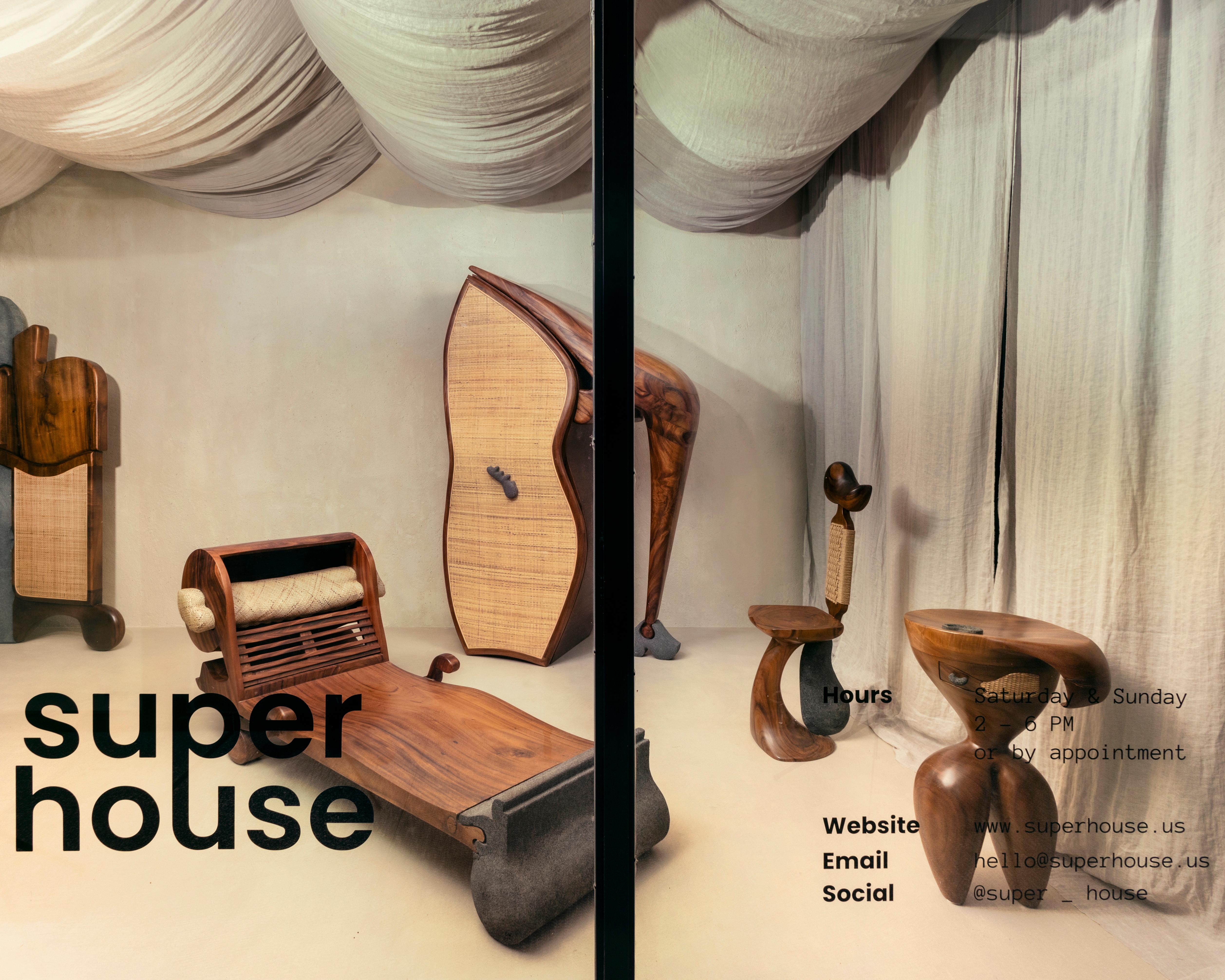 Sculptural Teak Armoire Cabinet by Kim Mupangilaï 3