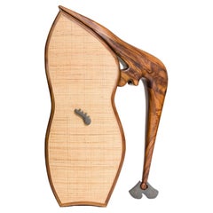Sculptural Teak Armoire Cabinet by Kim Mupangilaï