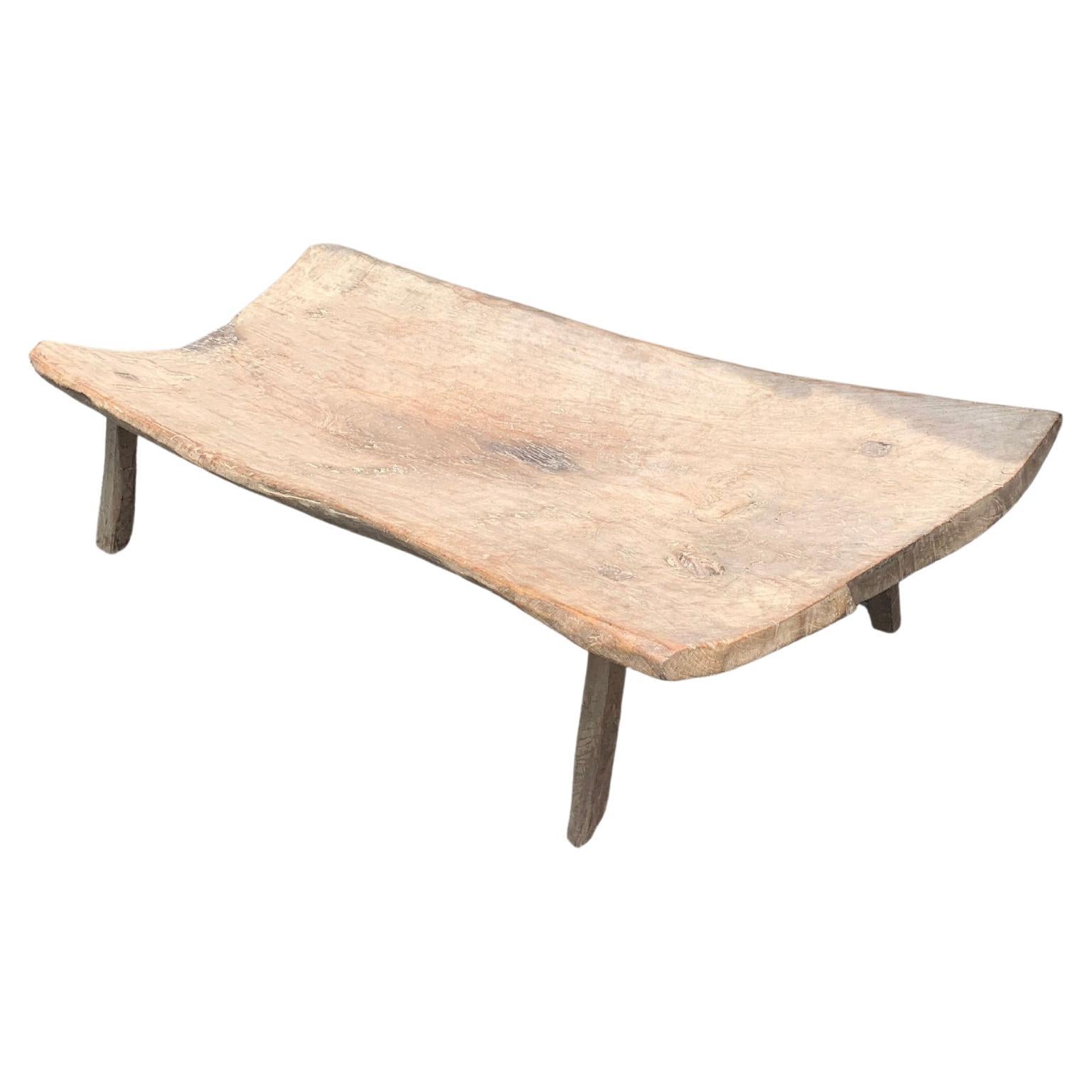 Sculptural Teak Bench Hand-Carved from Madura Island, Java, Indonesia, c. 1900  For Sale