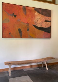 Sculptural Teak Bench Hand-Carved from Madura Island, Java, Indonesia, c. 1950