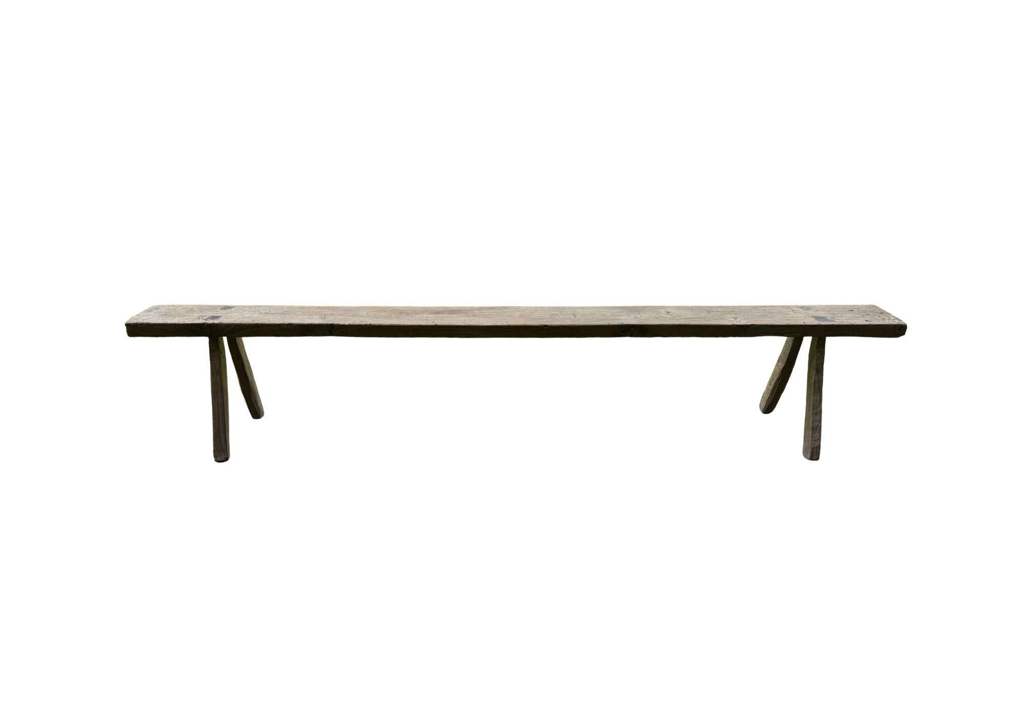 Sculptural Teak Bench Hand-Carved from Madura Island, Java, Indonesia, C. 1970 For Sale 3
