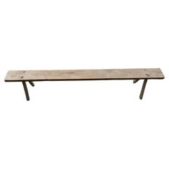 Used Sculptural Teak Bench Hand-Carved from Madura Island, Java, Indonesia, C. 1970