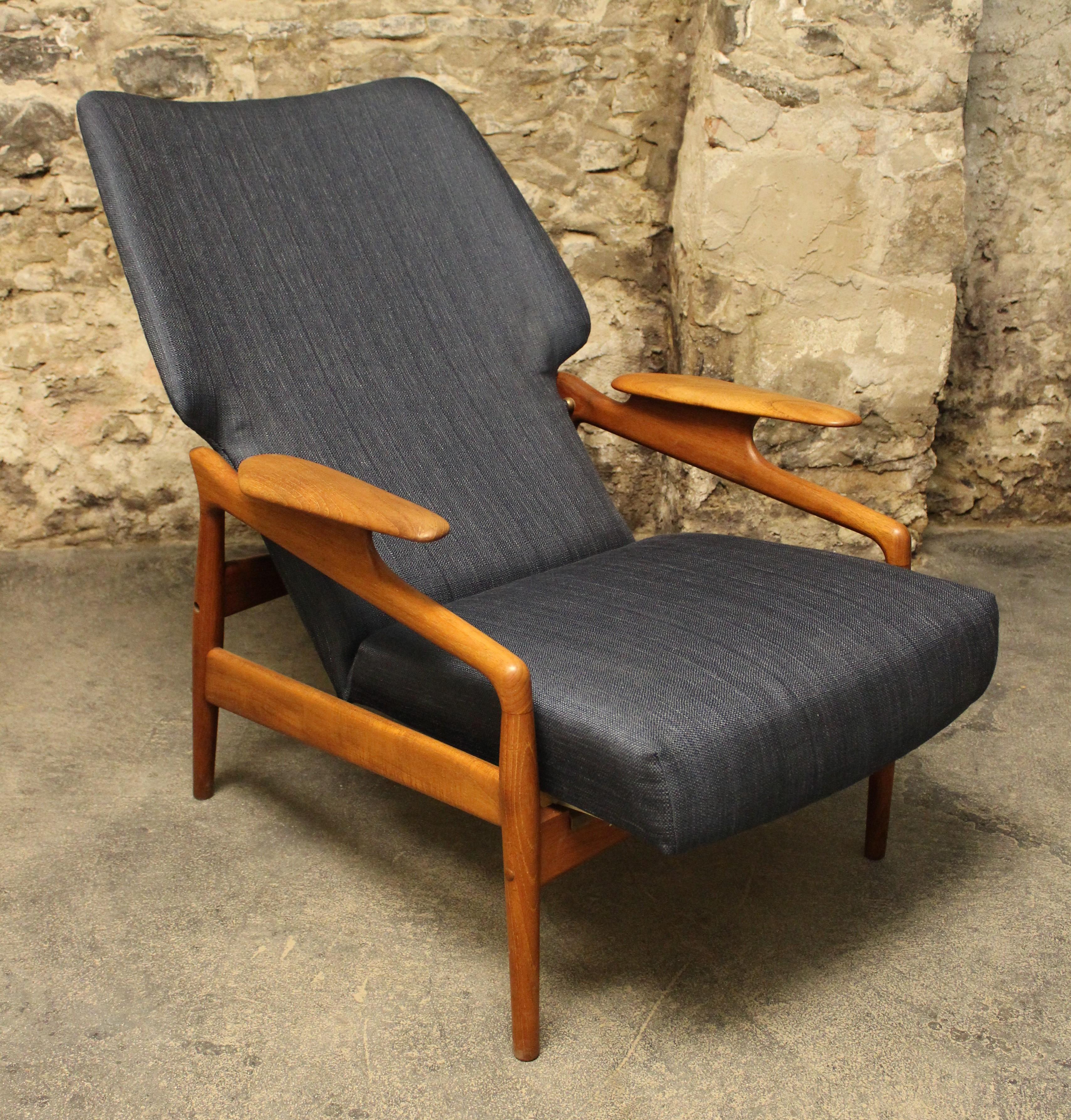 Mid-20th Century Sculptural Teak Lounge Chair by John Bone