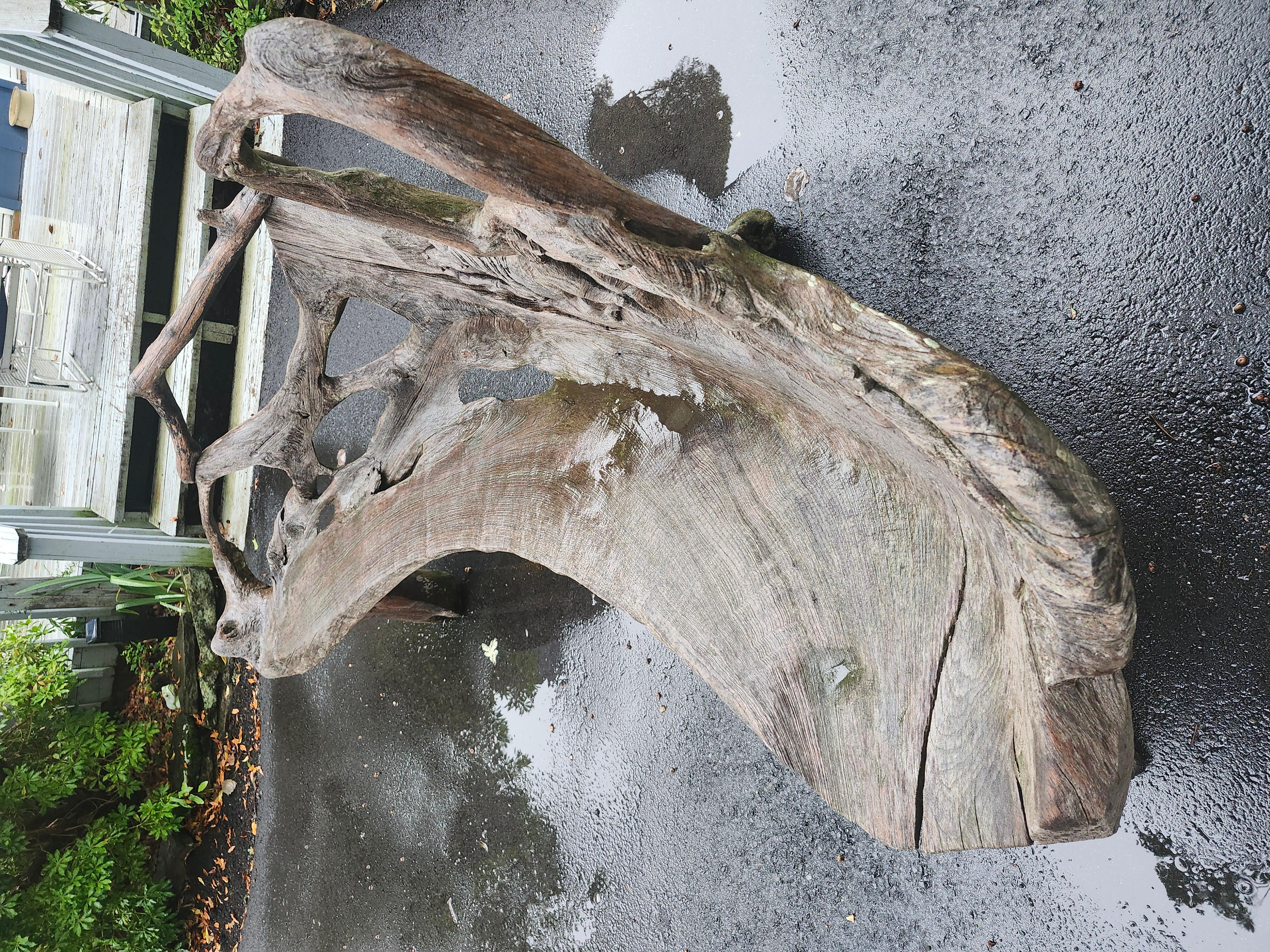 Panchina da giardino scultorea in teak con cavalli in corsa scolpiti in vendita 5