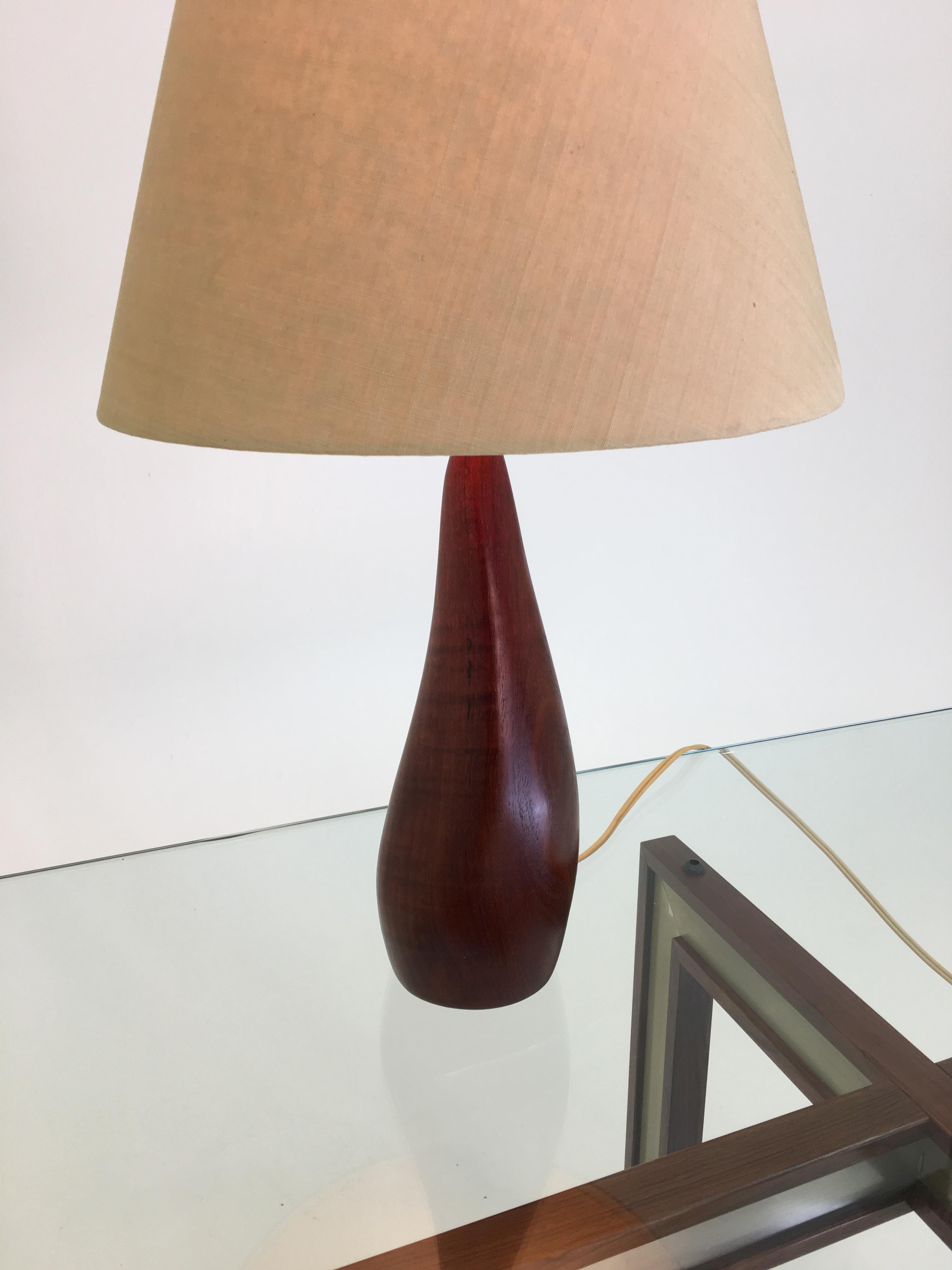 Teak table lamp by Ernst Henriksen
19
