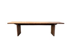 Sculptural Teak Wood Bench, Modern Organic, Stunning Wood Textures
