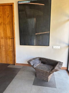 Sculptural Teak Wood Chair, Modern Organic, Java