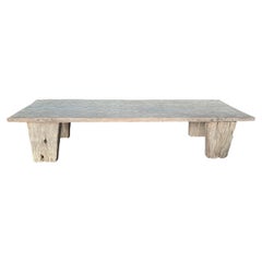 Sculptural Teak Wood Table Hand-Hewn Detailing, Java, Indonesia, c. 1900