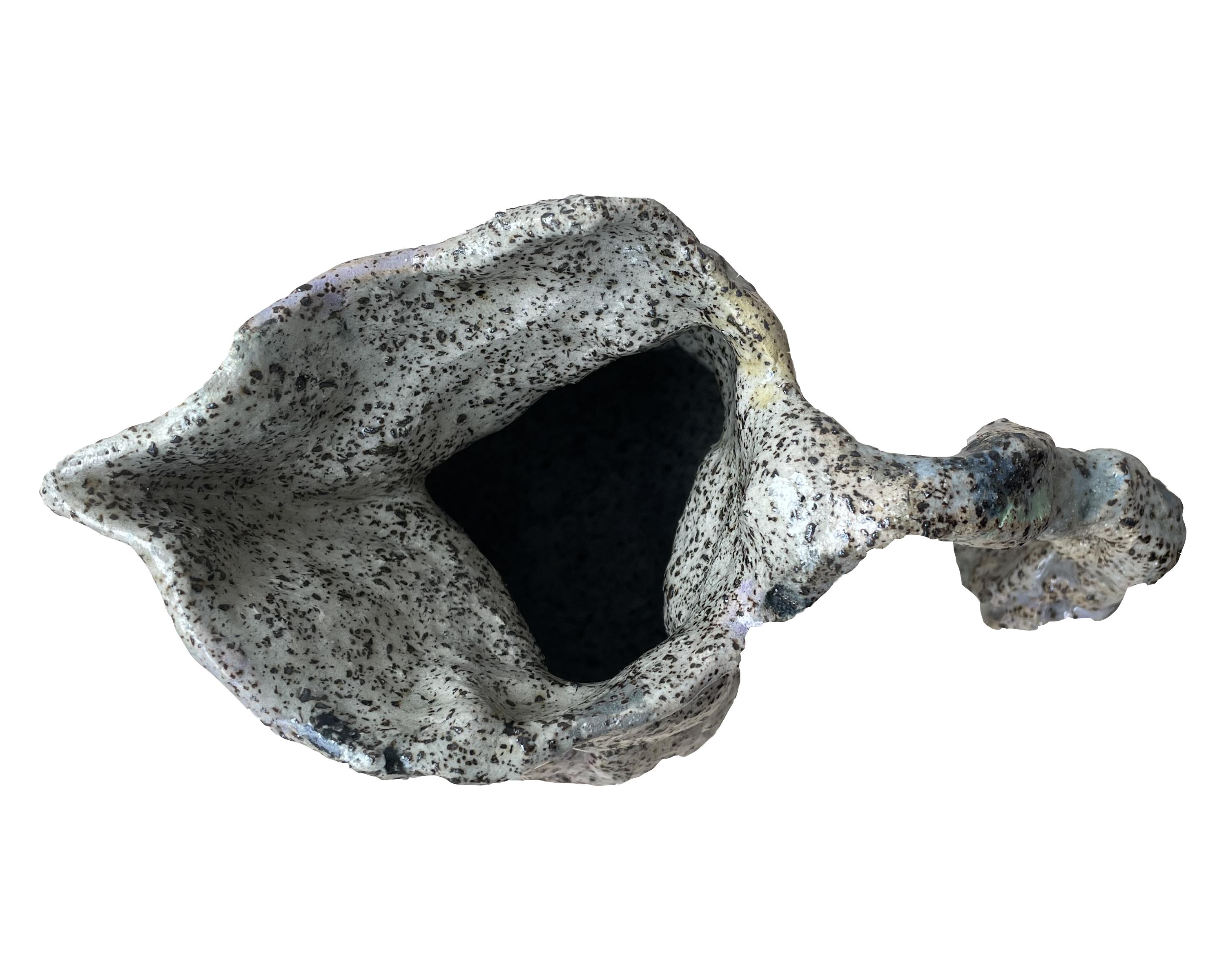 Organic Modern Sculptural textured Jug For Sale