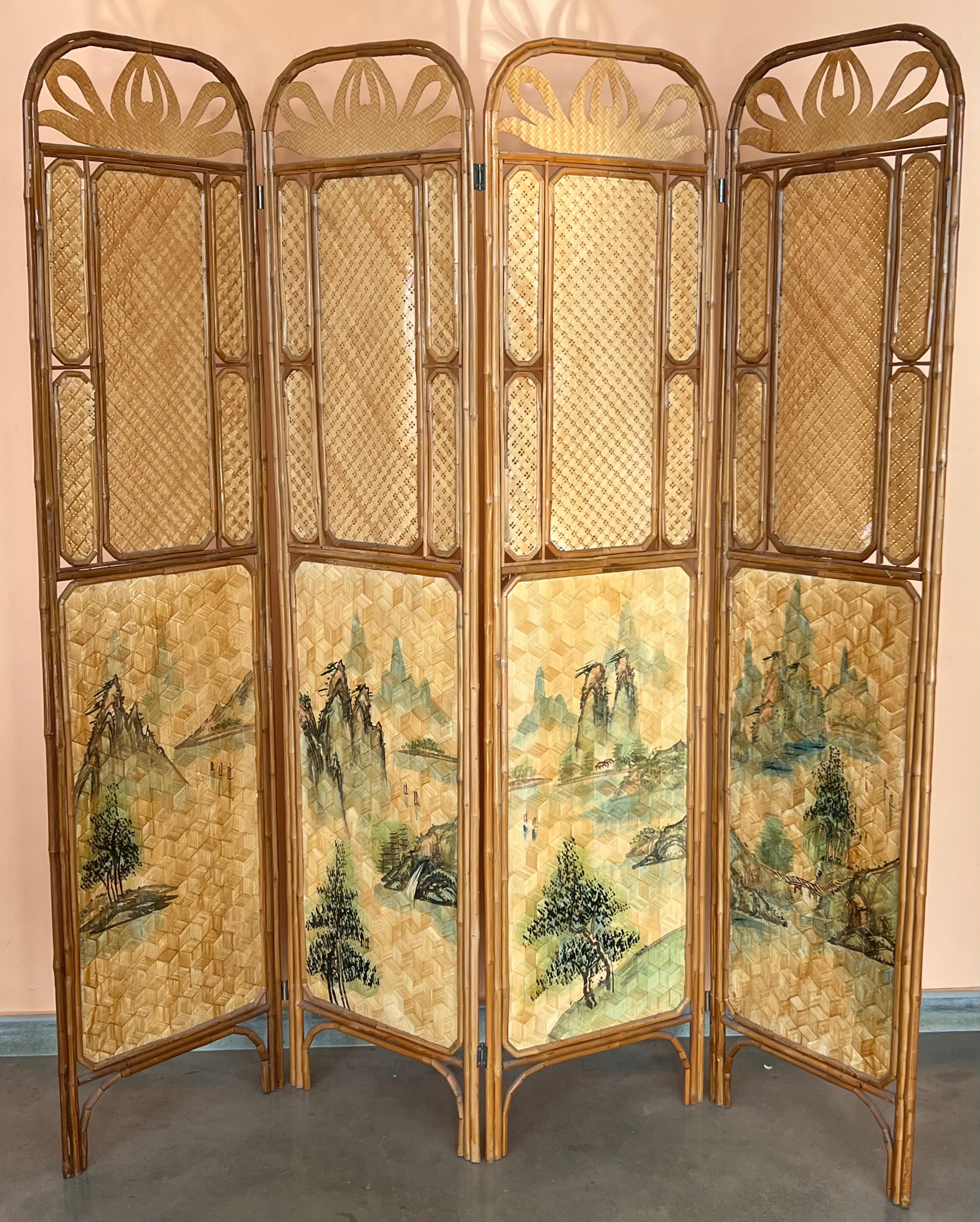 wicker screen