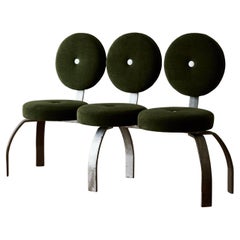 Sculptural Three-Seat Bench